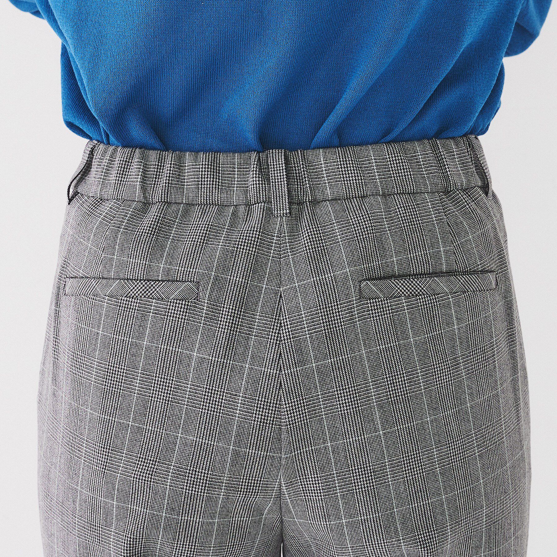 UNTITLED「【ストレッチ/後ろウエストゴム】タックテーパードパンツ」|その他|