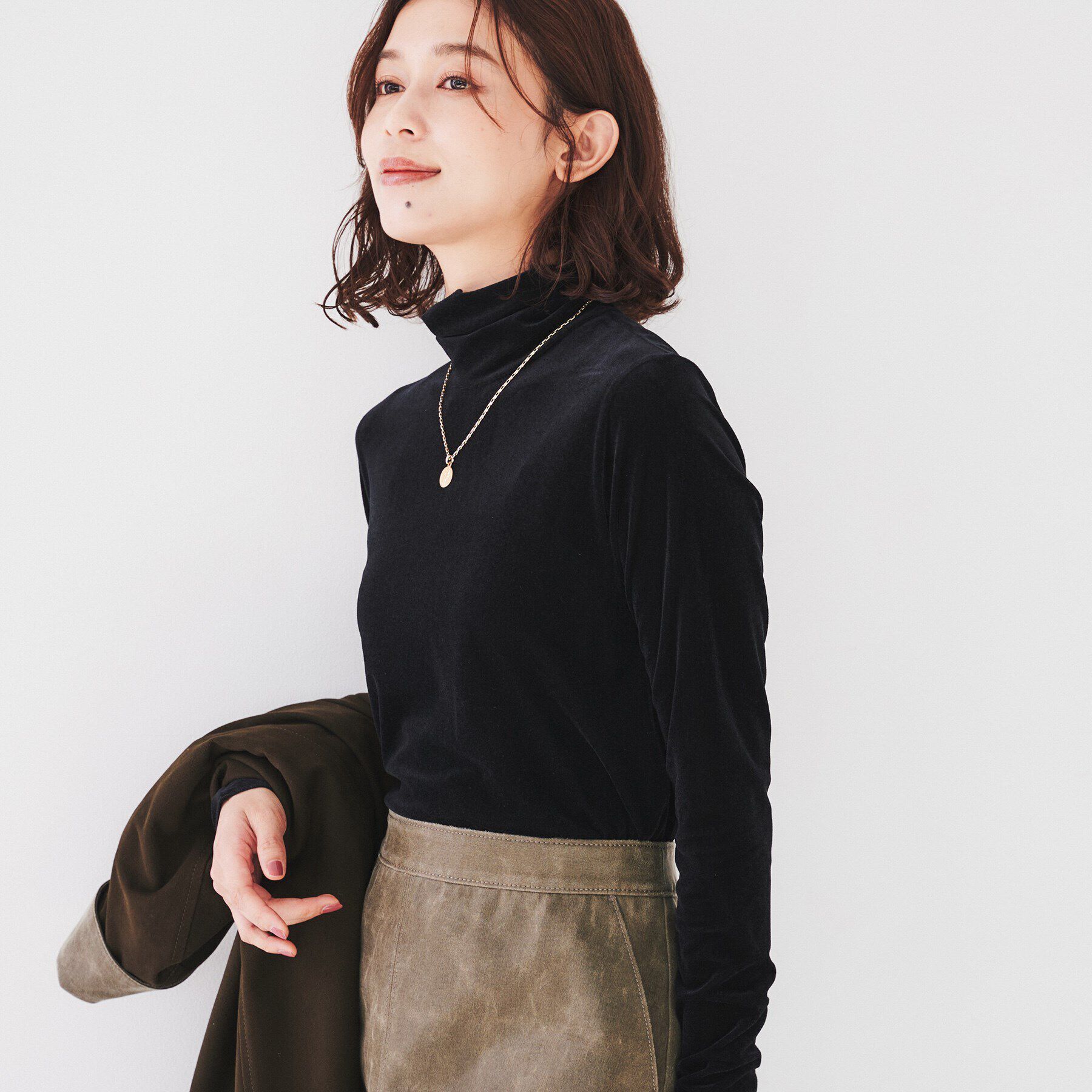 UNTITLED「【洗える】ベロアインナートップス」|Tシャツ・カットソー|