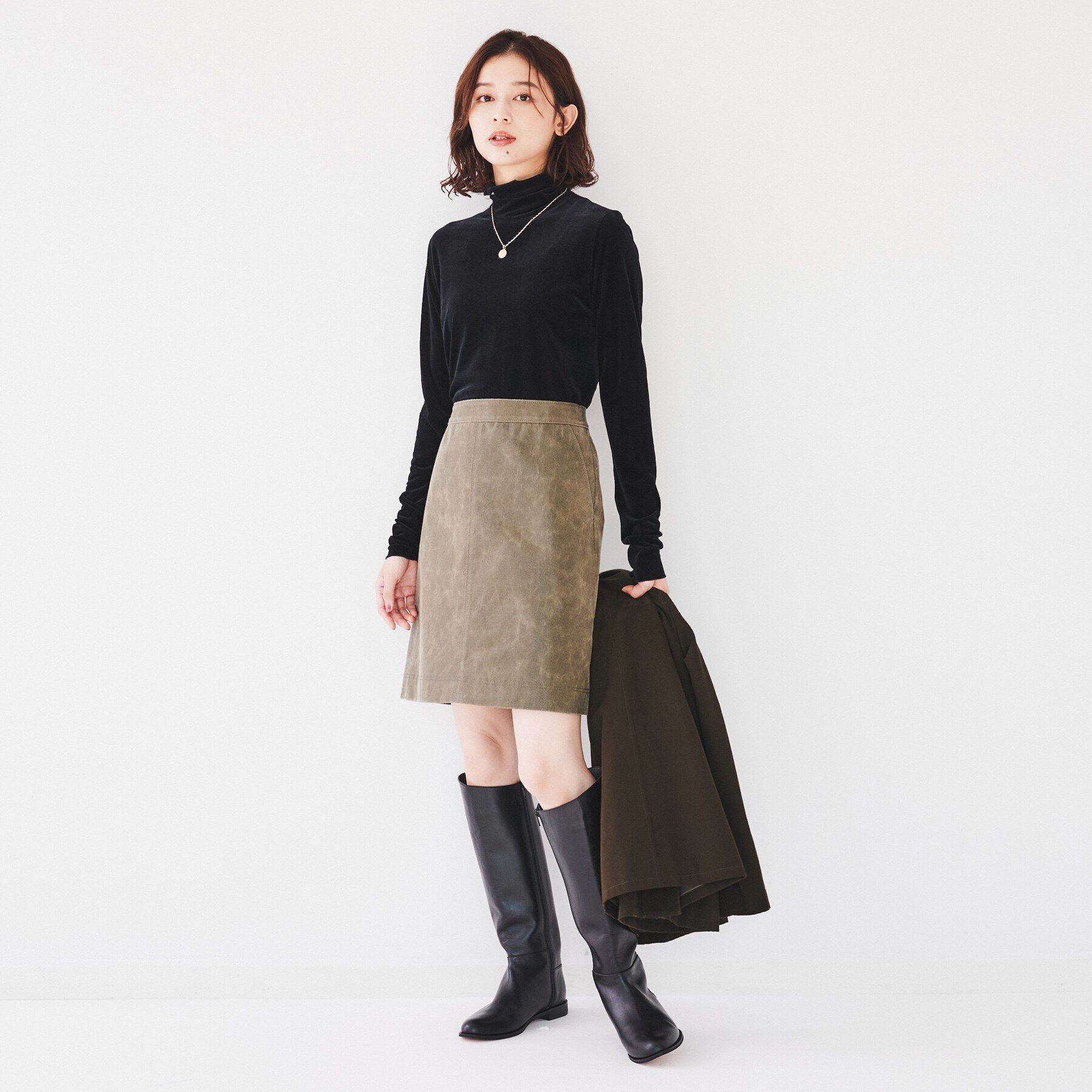 UNTITLED「【洗える】ベロアインナートップス」|Tシャツ・カットソー|