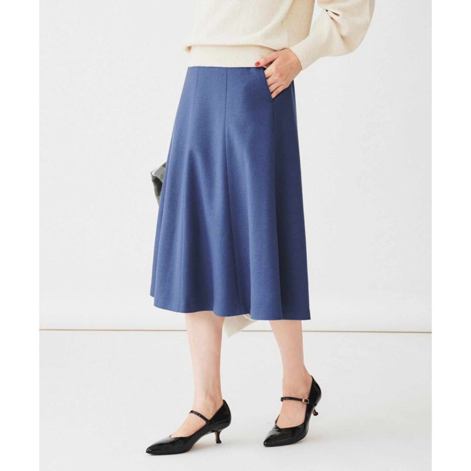 UNTITLED「【後ろウエストゴム】ミルドジャージ マーメイドスカート」|スカート|