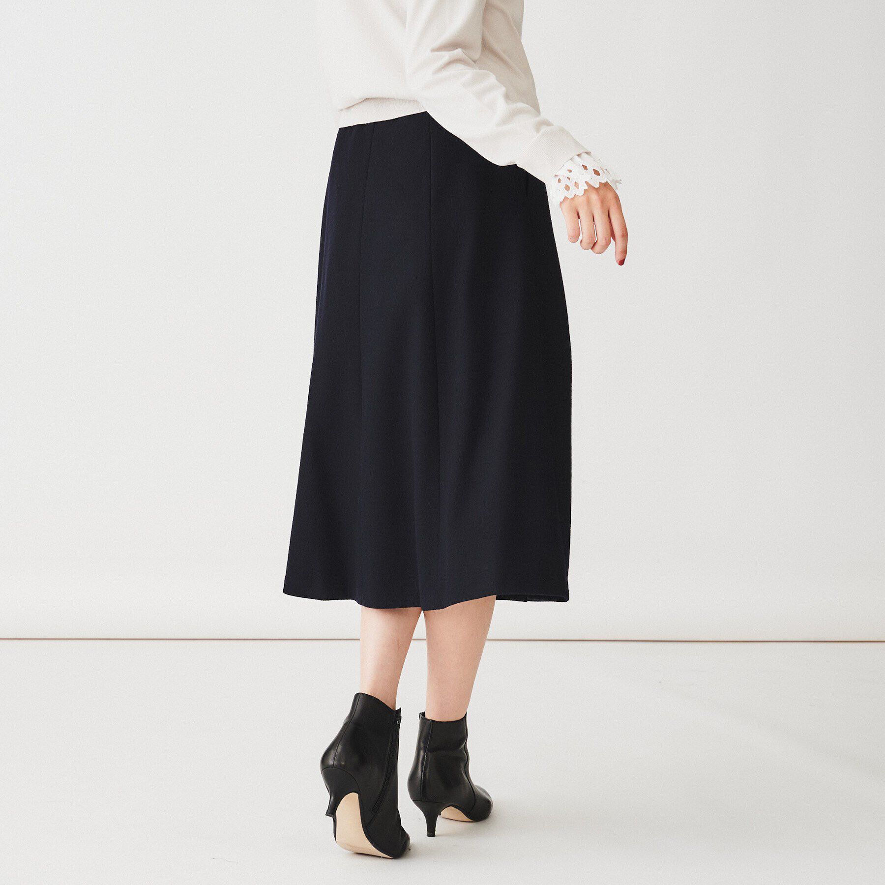 UNTITLED「【後ろウエストゴム】ミルドジャージ マーメイドスカート」|スカート|