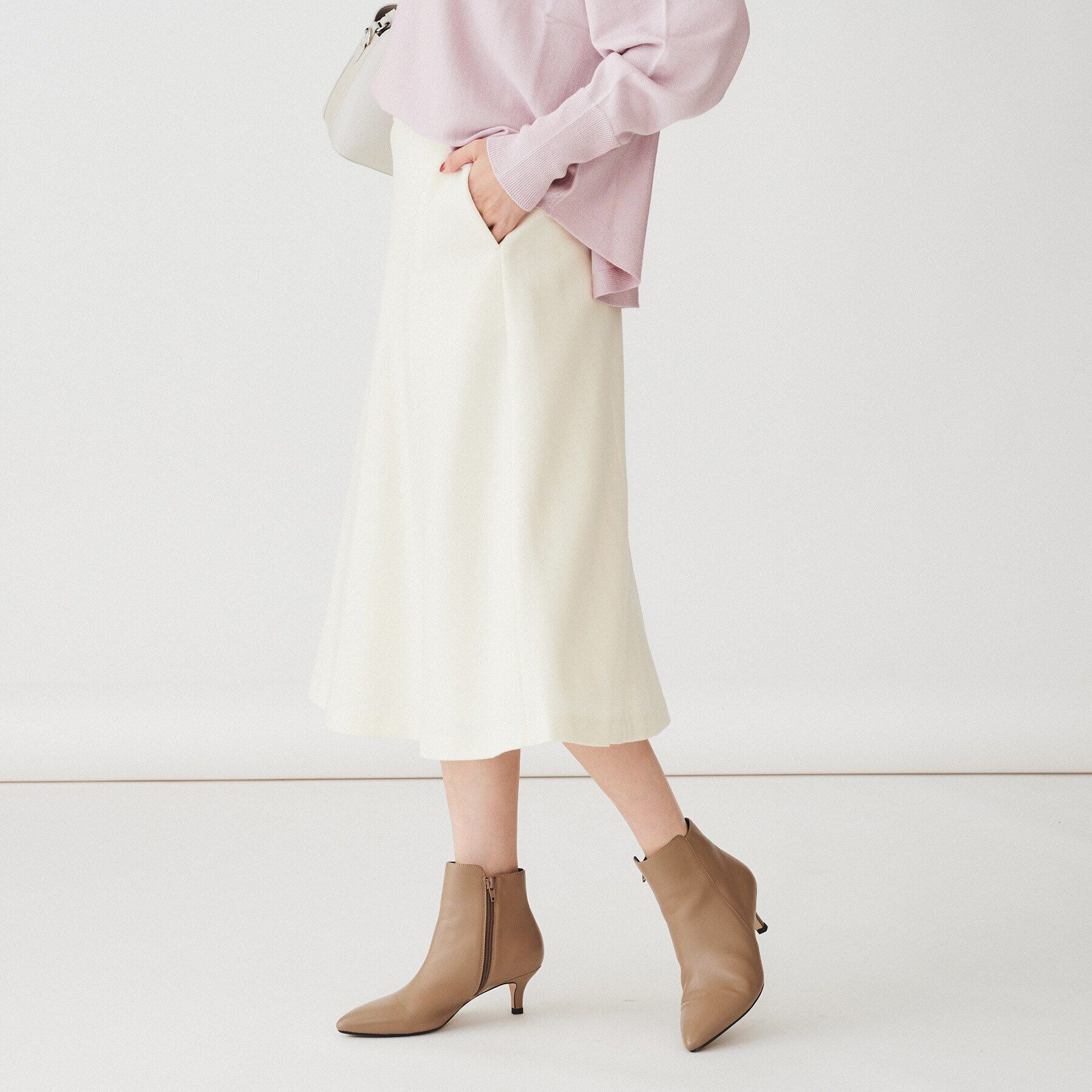 UNTITLED「【後ろウエストゴム】ミルドジャージ マーメイドスカート」|スカート|