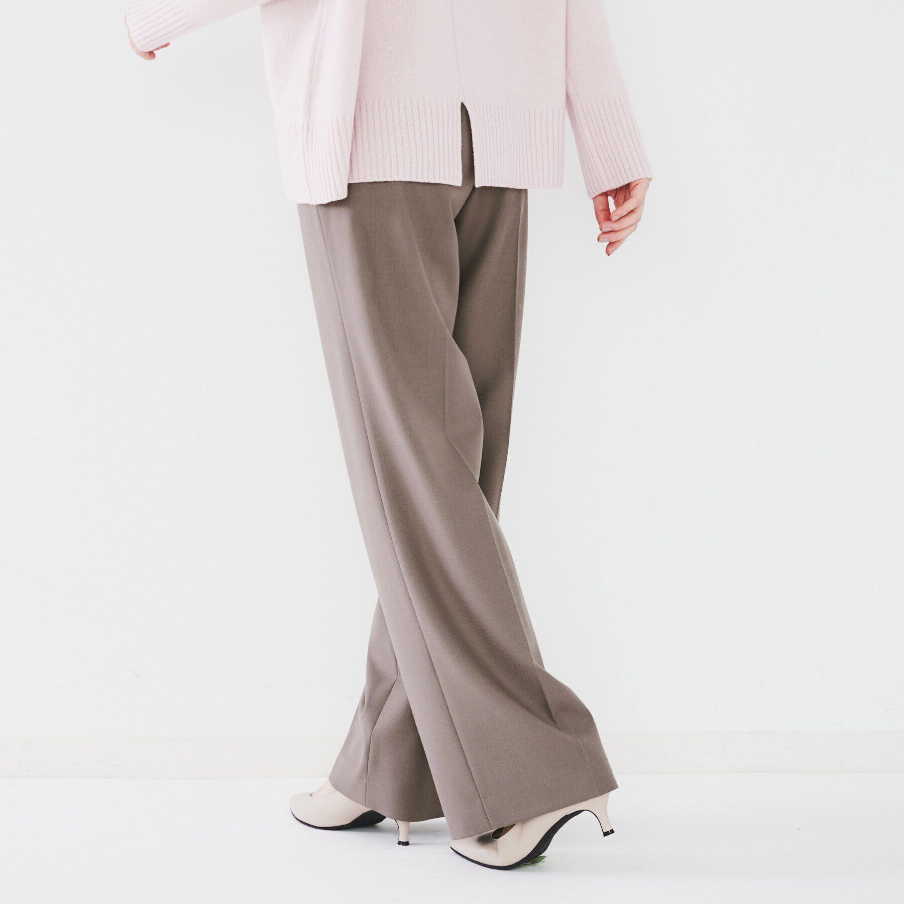 UNTITLED「【後ろウエストゴム/日本製/センタープレス】ミルドワイドパンツ」|その他|