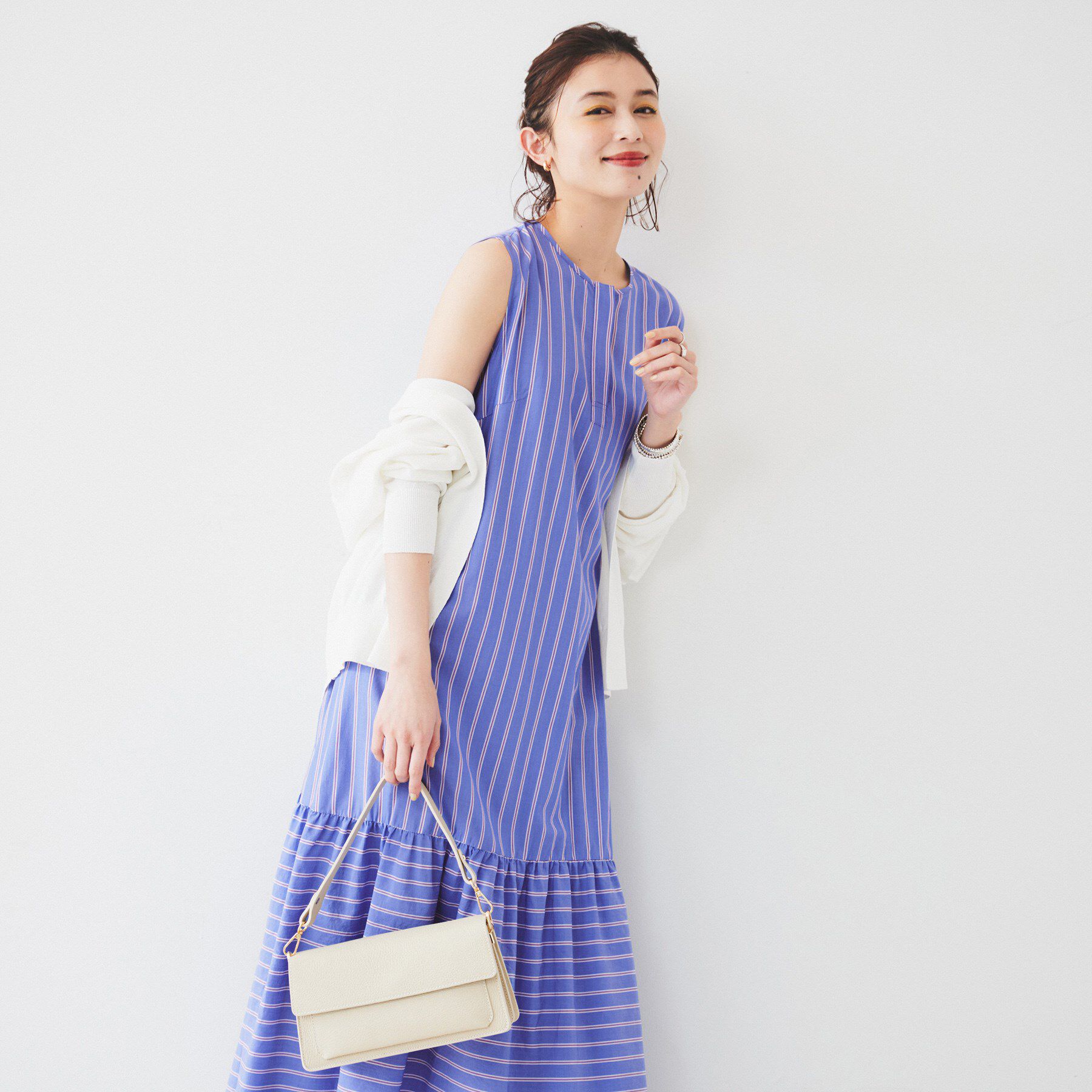 UNTITLED「【洗える/夏ワンピ】ストライプワンピース」|ワンピース|