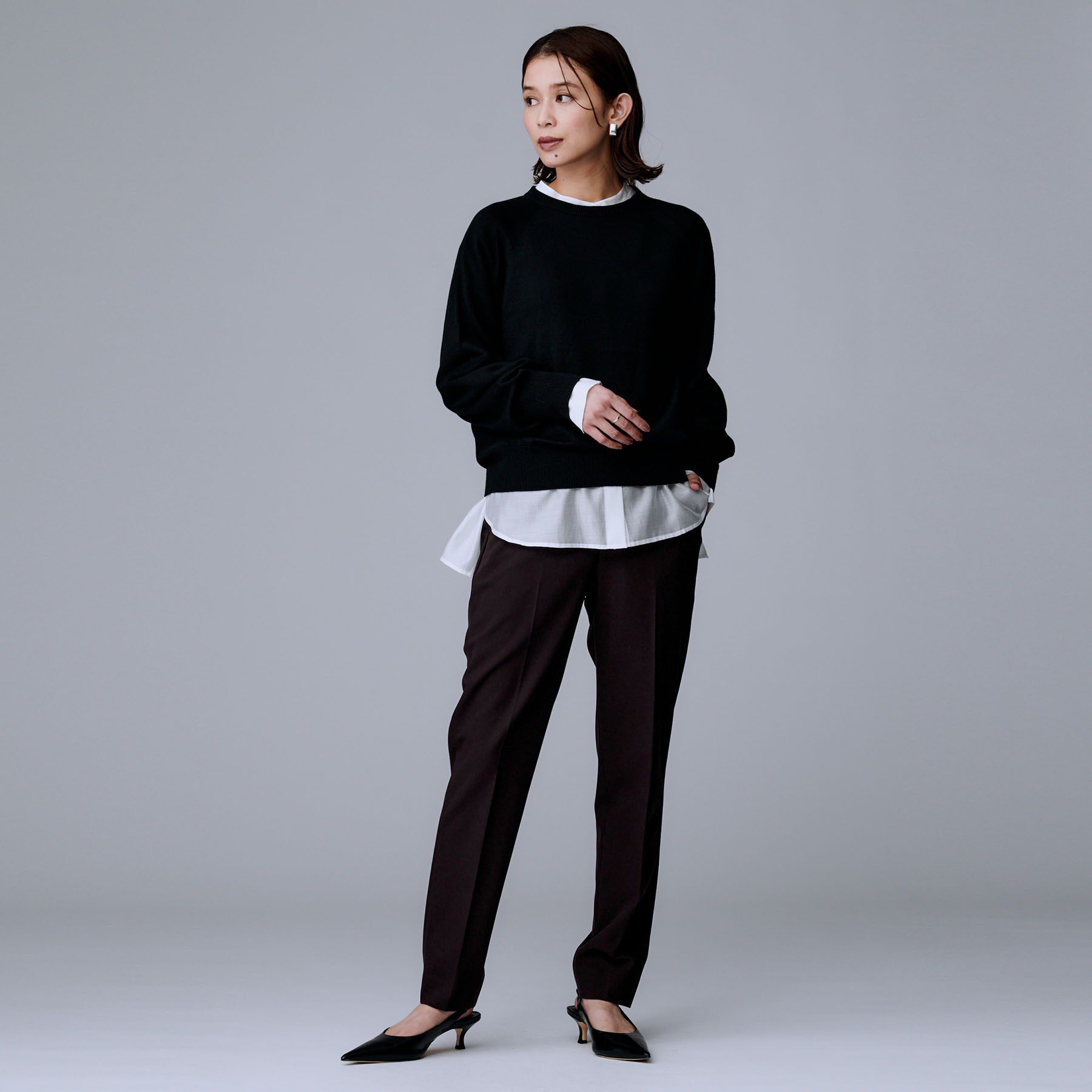 UNTITLED「【あったか素材/ストレッチ性】裏起毛テーパードパンツ」|その他|