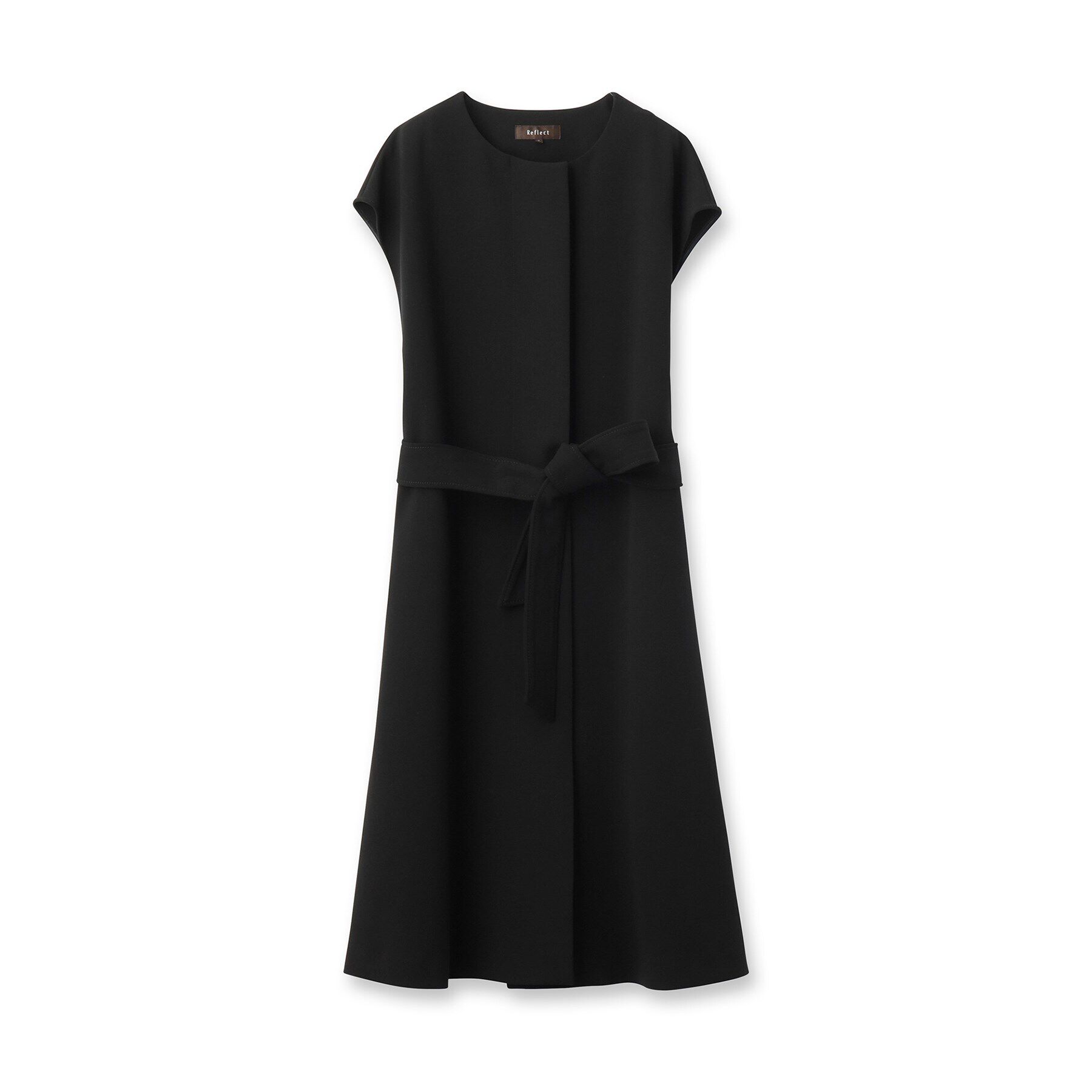 Reflect「【手洗い可】サッシュベルト付きロングジレ」|ベスト・ジレ|