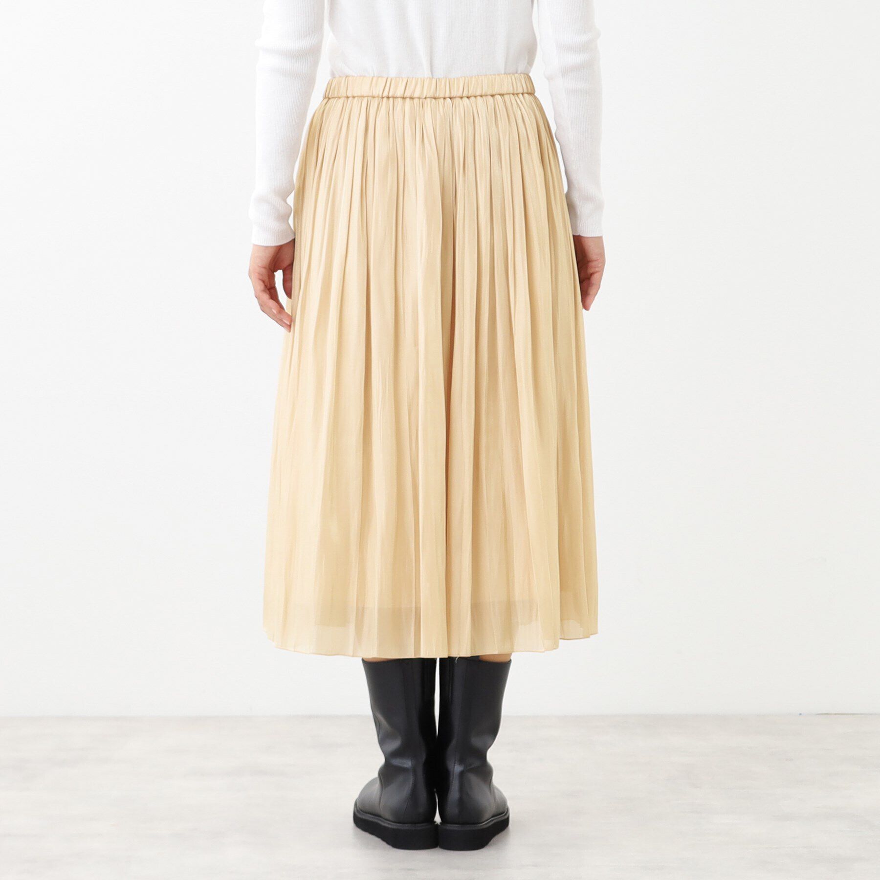 Reflect「【手洗い可】シャイニープリーツスカート」|スカート|