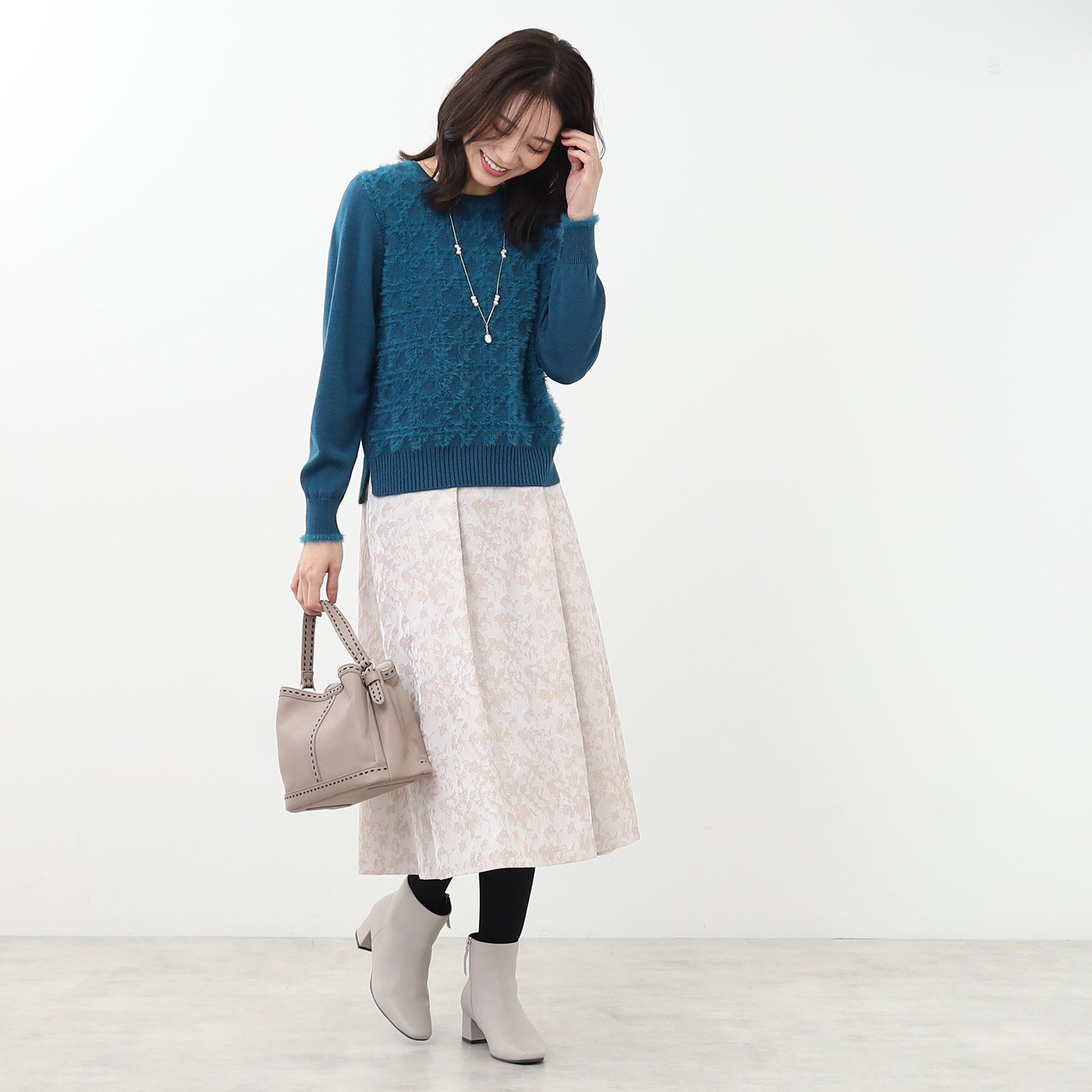 Reflect「【WEB限定カラーあり／手洗い可】フェザーヤーンニット」|ニット・セーター|