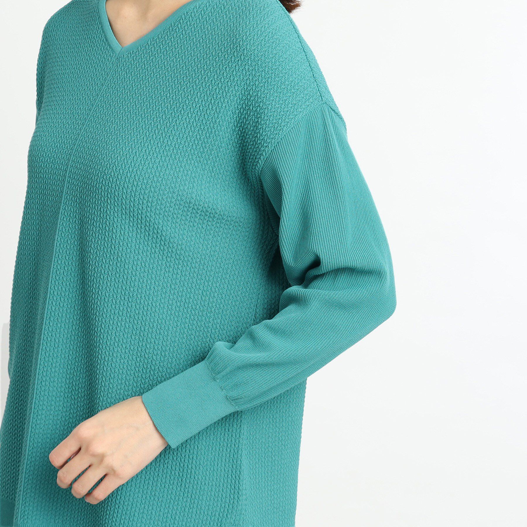 Reflect「【WEB先行カラーあり／ヒップ周りカバー】オフボディニット」|ニット・セーター|