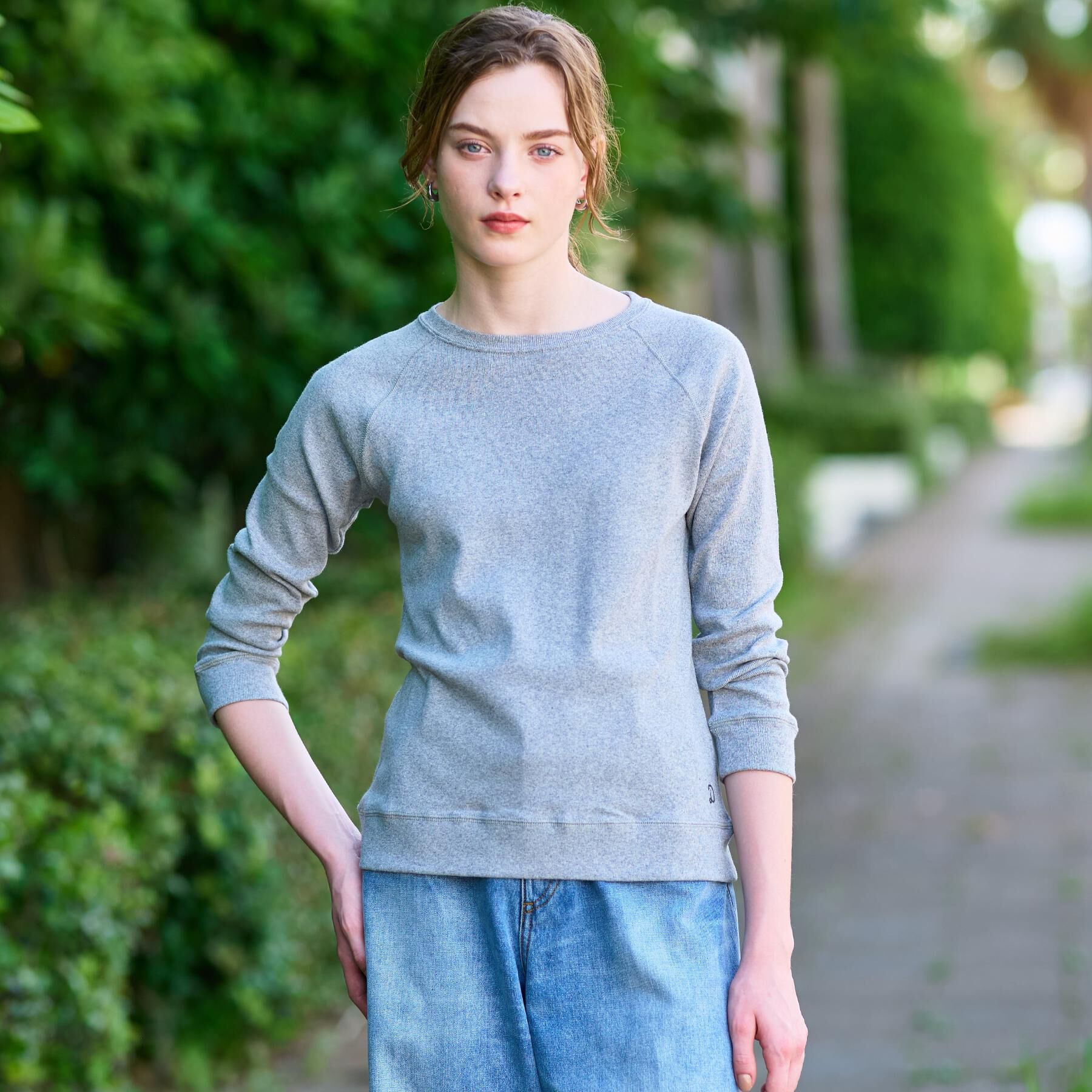 DRESSTERIOR「ラグランスリーブコットンプルオーバー」|パーカー|