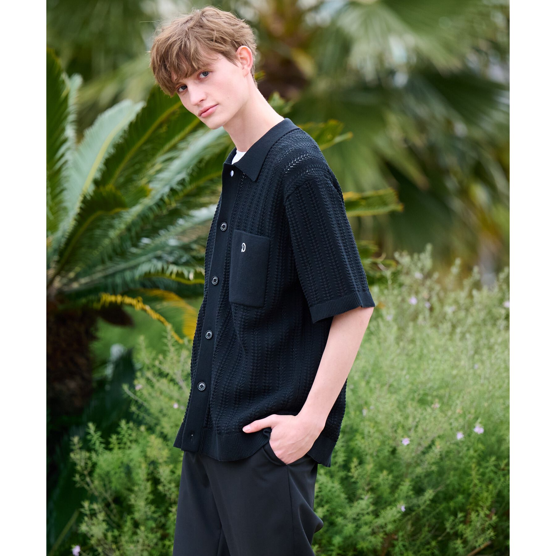 DRESSTERIOR「【Safari5月号掲載】オーガニックコットン キューバニットシャツ」|ニット・セーター|