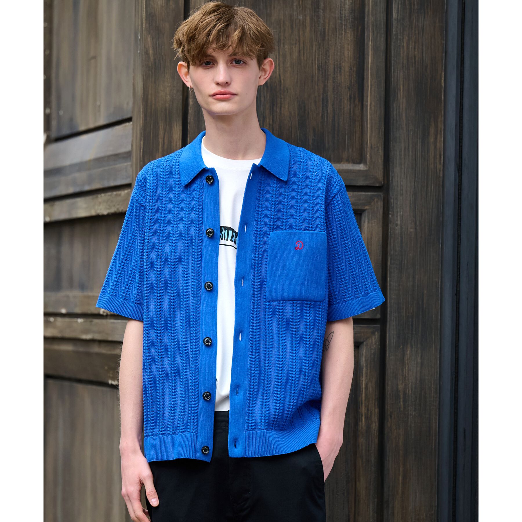 DRESSTERIOR「【Safari5月号掲載】オーガニックコットン キューバニットシャツ」|ニット・セーター|