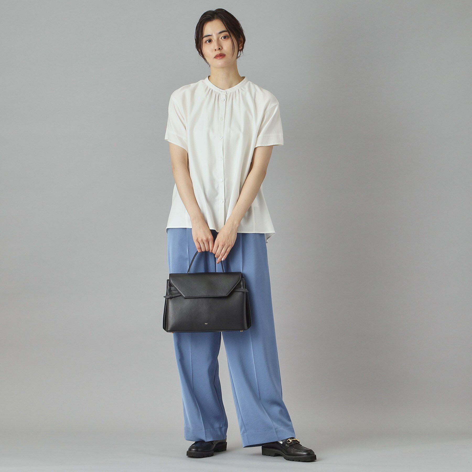 DRESSTERIOR「【洗える/コットン100％】バックフレアティアードブラウス」|シャツ・ブラウス|