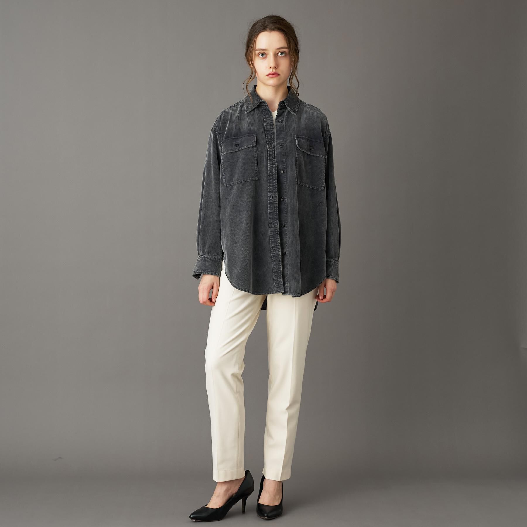 DRESSTERIOR「【洗える/抜け感】コーデュロイガーメントダイシャツ」|シャツ・ブラウス|