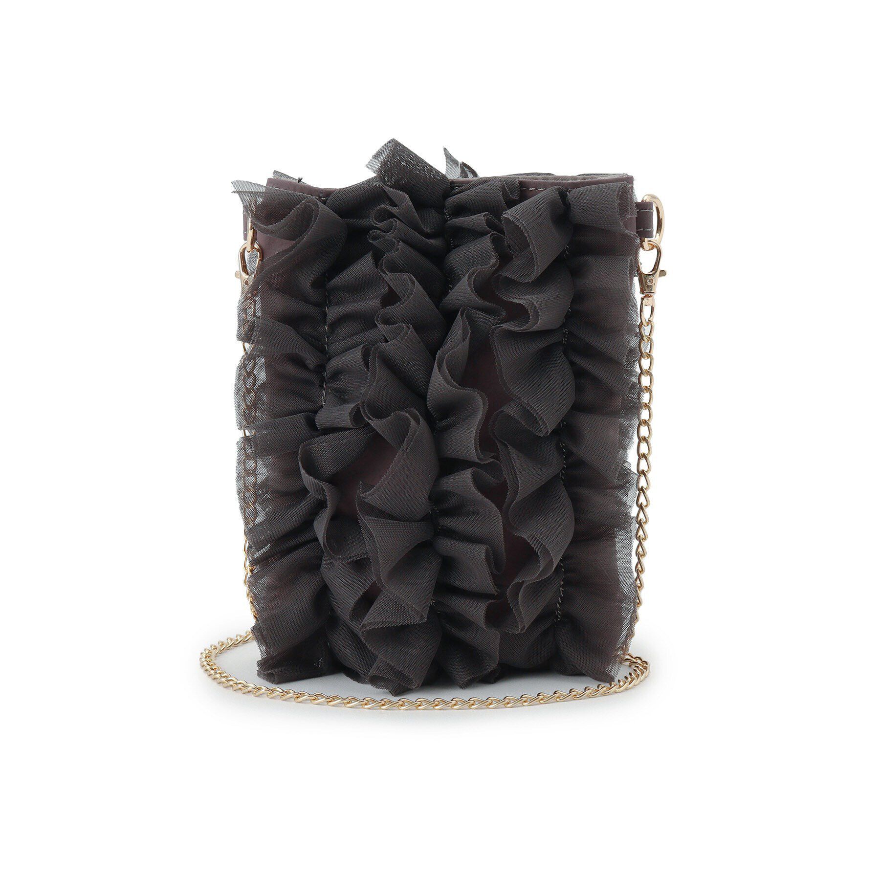 grove「チュールティアードミニショルダー」|ショルダー・メッセンジャー|