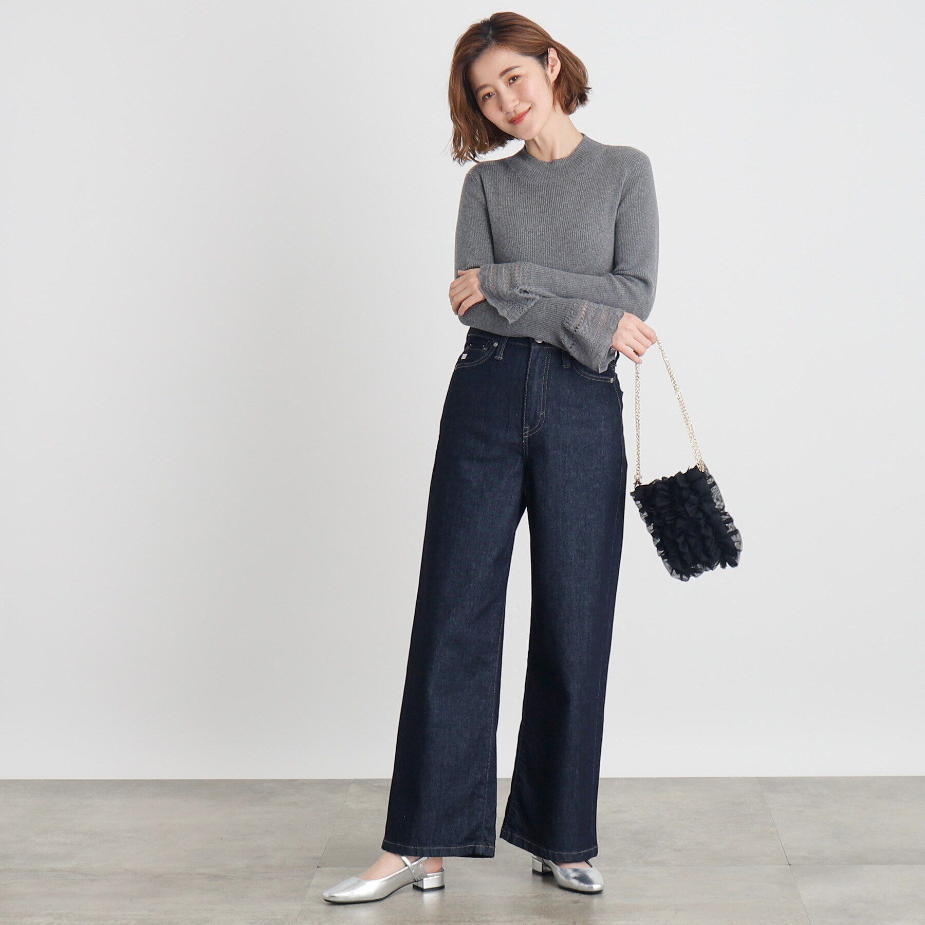 grove「チュールティアードミニショルダー」|ショルダー・メッセンジャー|