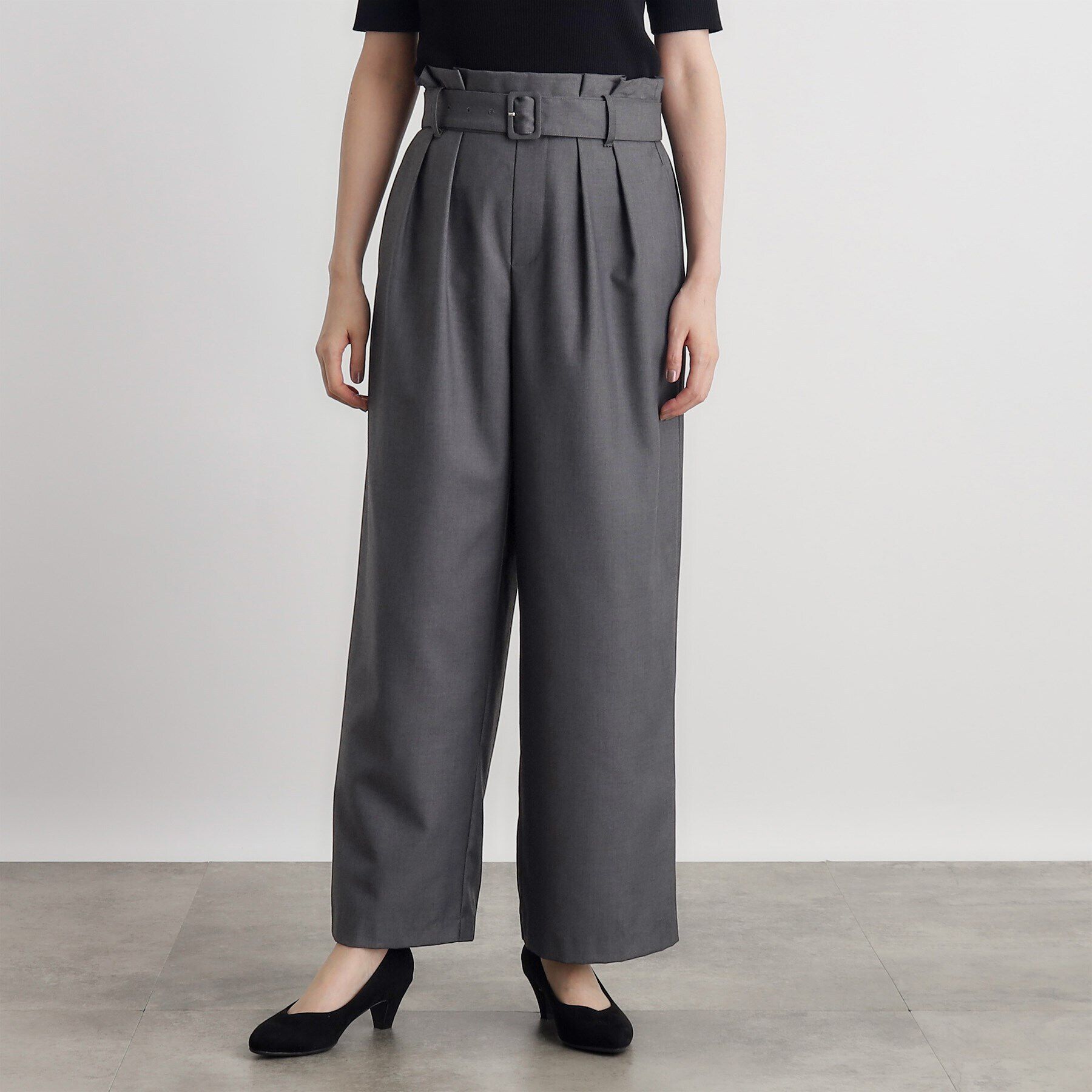 grove「くるみバックルワイドパンツ」|その他|