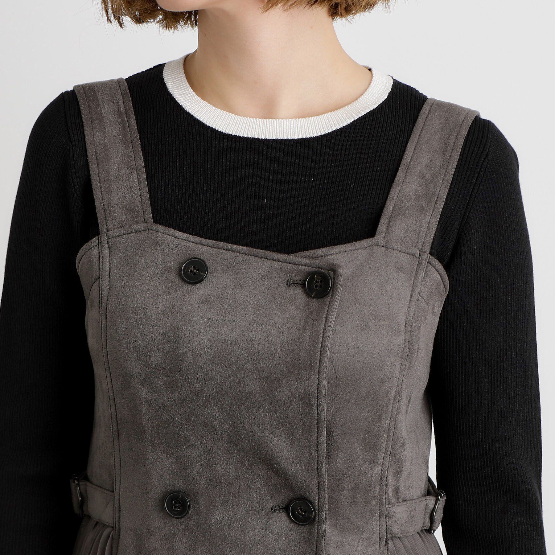 grove「マシュマロタッチサイドプリ―ツワンピース」|ワンピース|