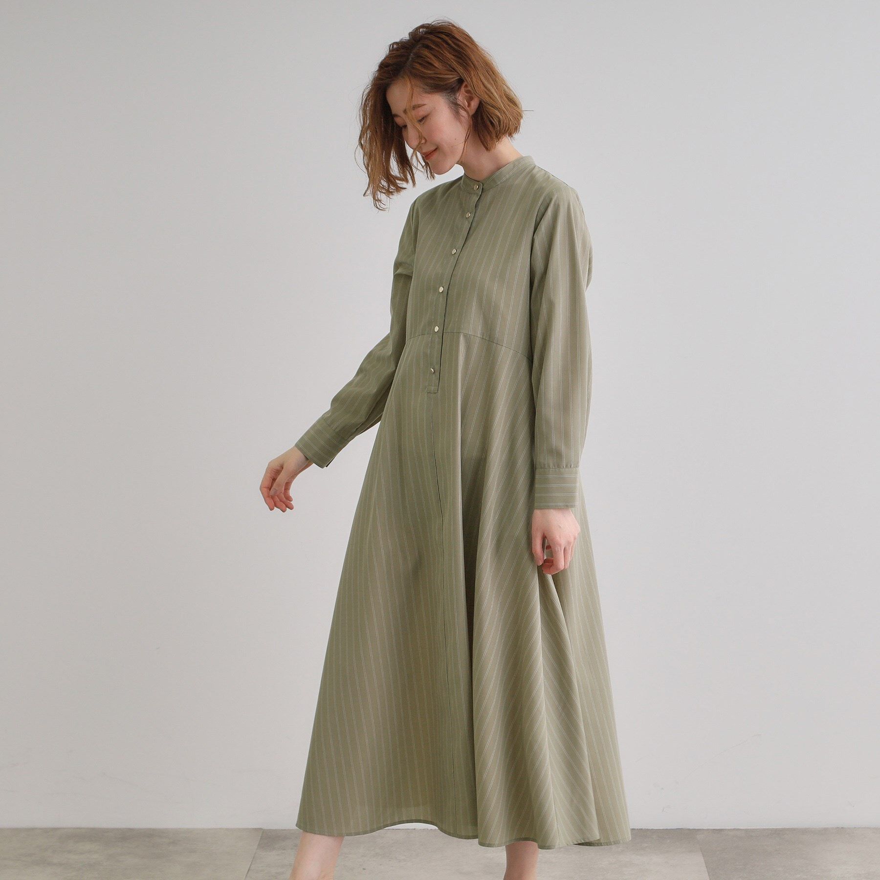 grove「ヘリテージフレアシャツワンピース」|ワンピース|