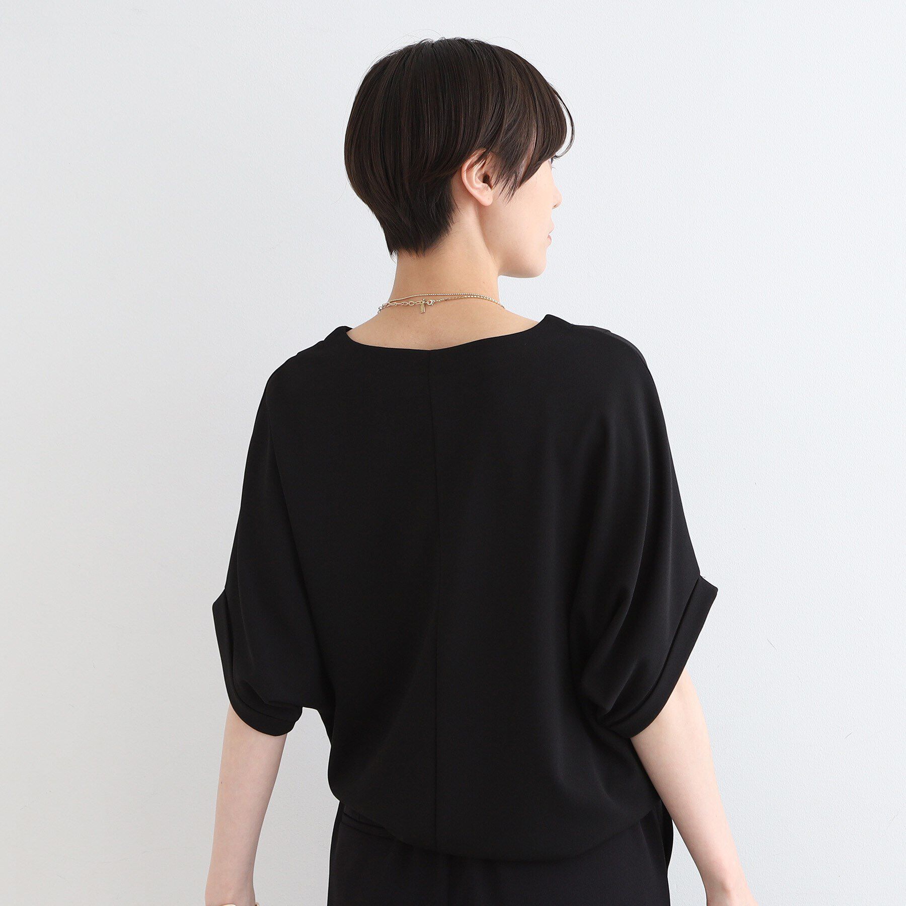 INDIVI「【洗える／UVケア】ドルマンスリーブフォルムトップス」|Tシャツ・カットソー|