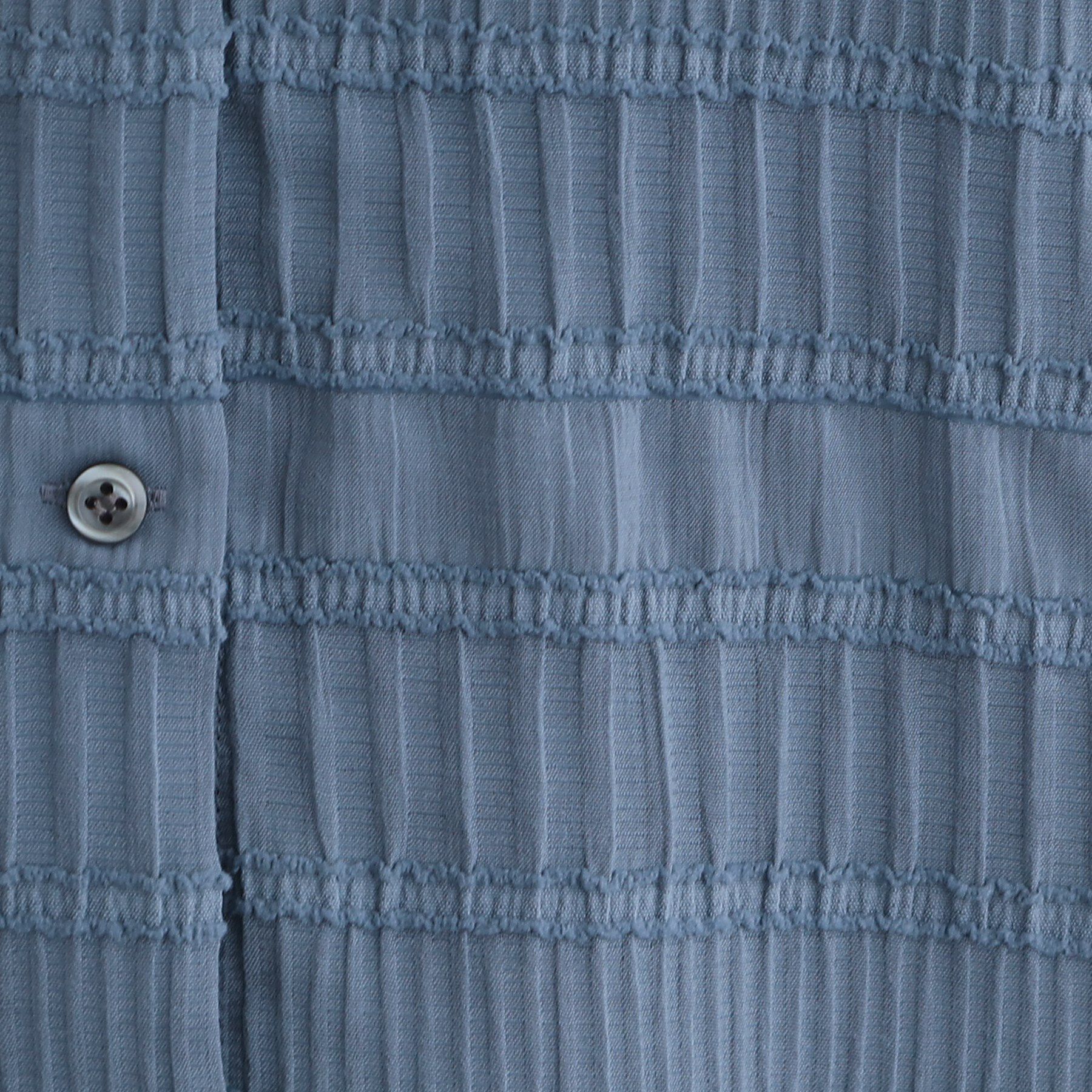 INDIVI「【洗える】シャーリングバンドカラーブラウス」|シャツ・ブラウス|