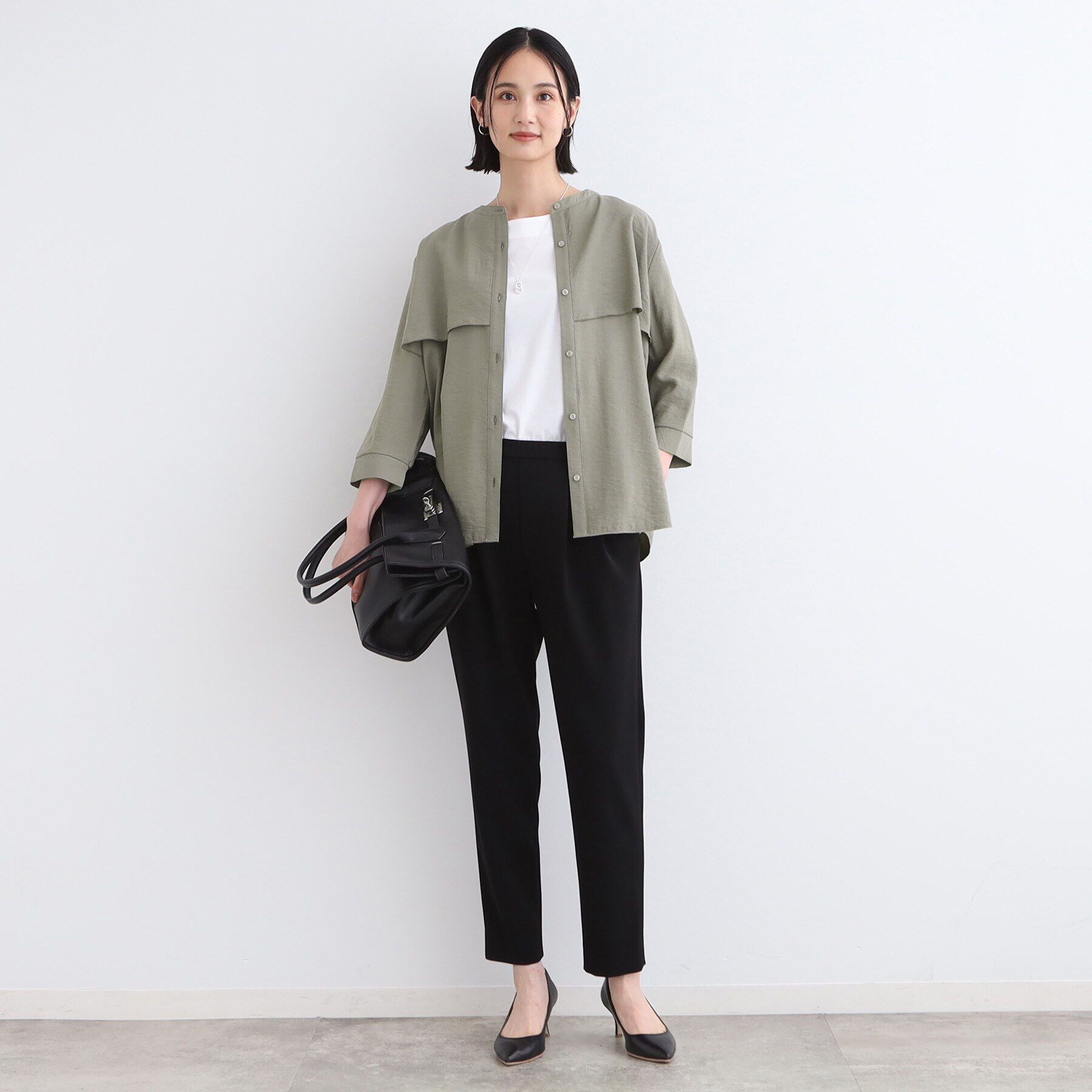 INDIVI「【洗える】ヨークデザインブラウス」|シャツ・ブラウス|