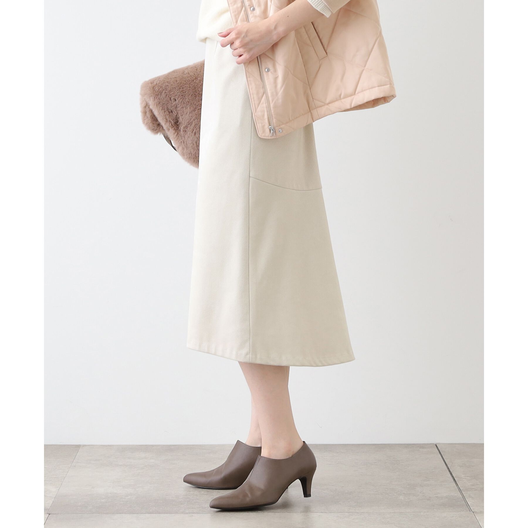 INDIVI「【洗える／UVケア】スエード調フレアスカート」|スカート|