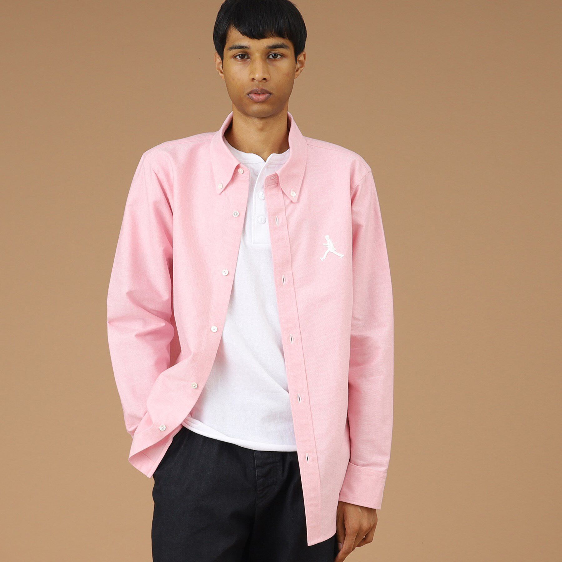 40CARATS&525「【Sサイズ～】ラスタウォーカー ボタンダウンシャツ」|シャツ・ブラウス|ピンク(072)
