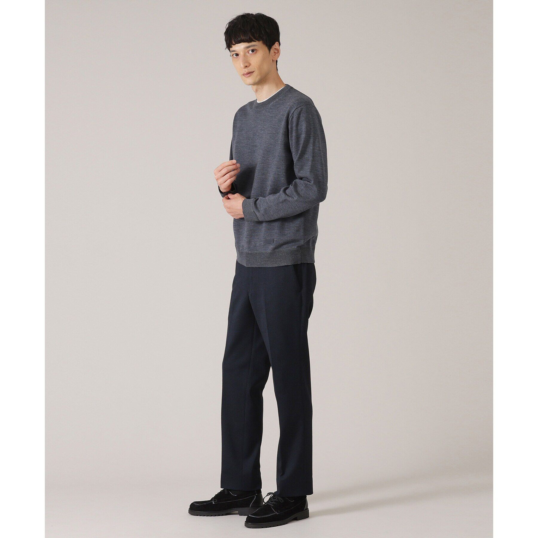 TAKEO KIKUCHI「【アンチピリング】クルーネック ニット」|ニット・セーター|