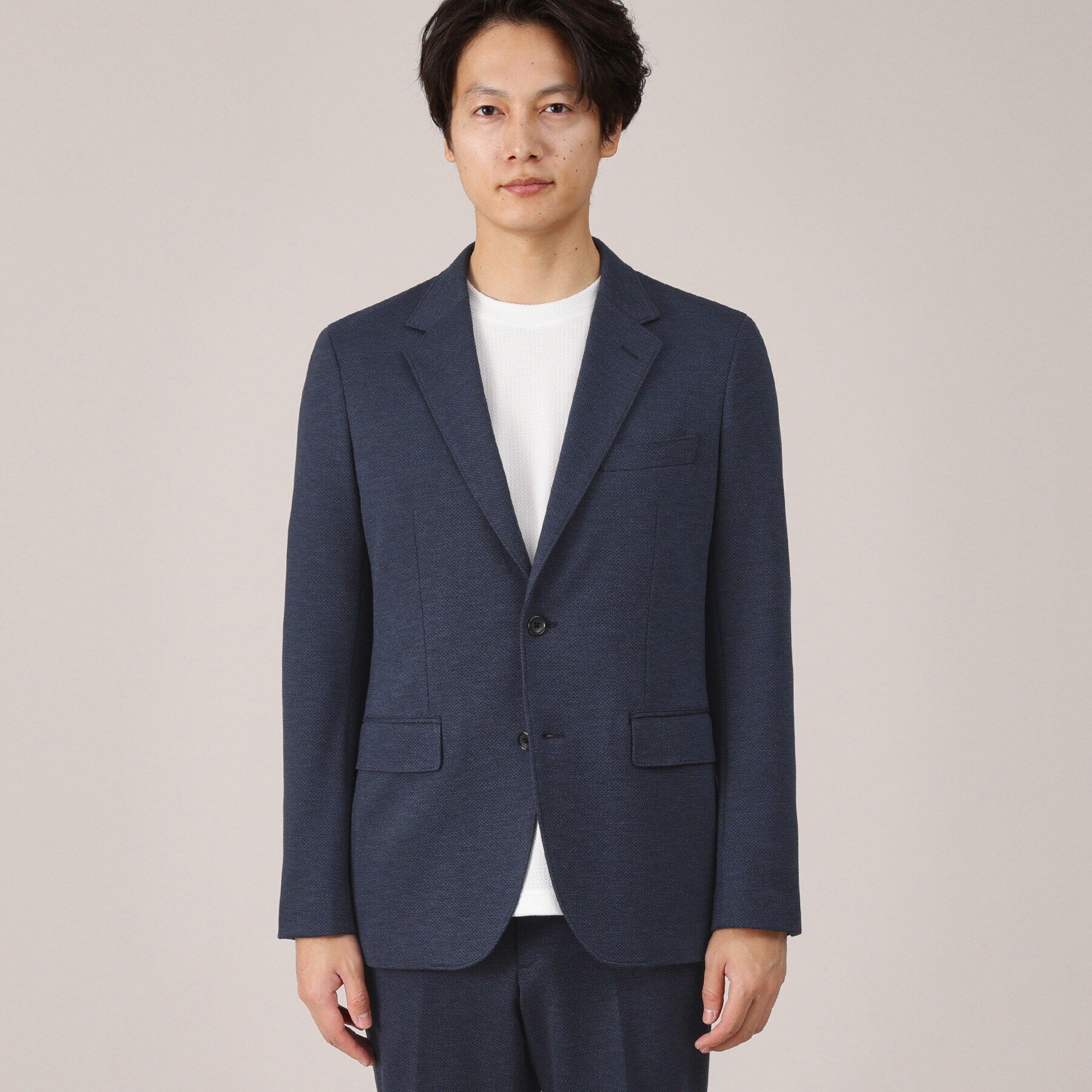 TAKEO KIKUCHI「メランジ ハニカム ストレッチ ジャケット」|テーラードジャケット|