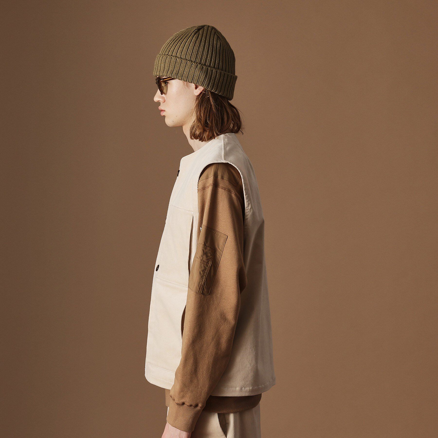 40CARATS&525「【Sサイズ～】コーデュロイ4パッチポケットヴェスト」|ベスト・ジレ|