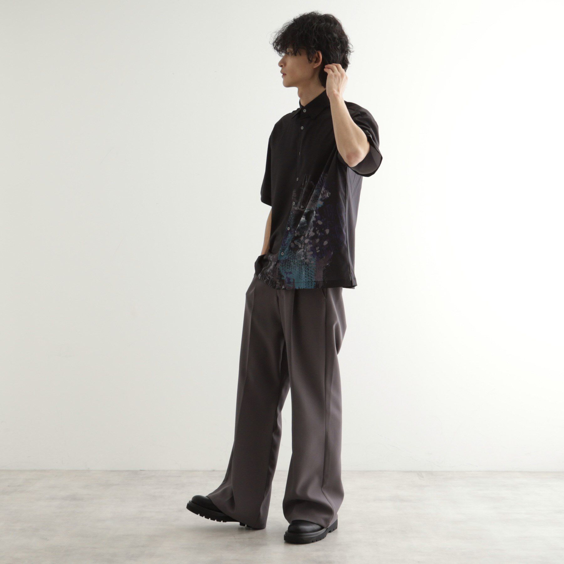 tk.TAKEO KIKUCHI「ペイント半袖シャツ」|シャツ・ブラウス|