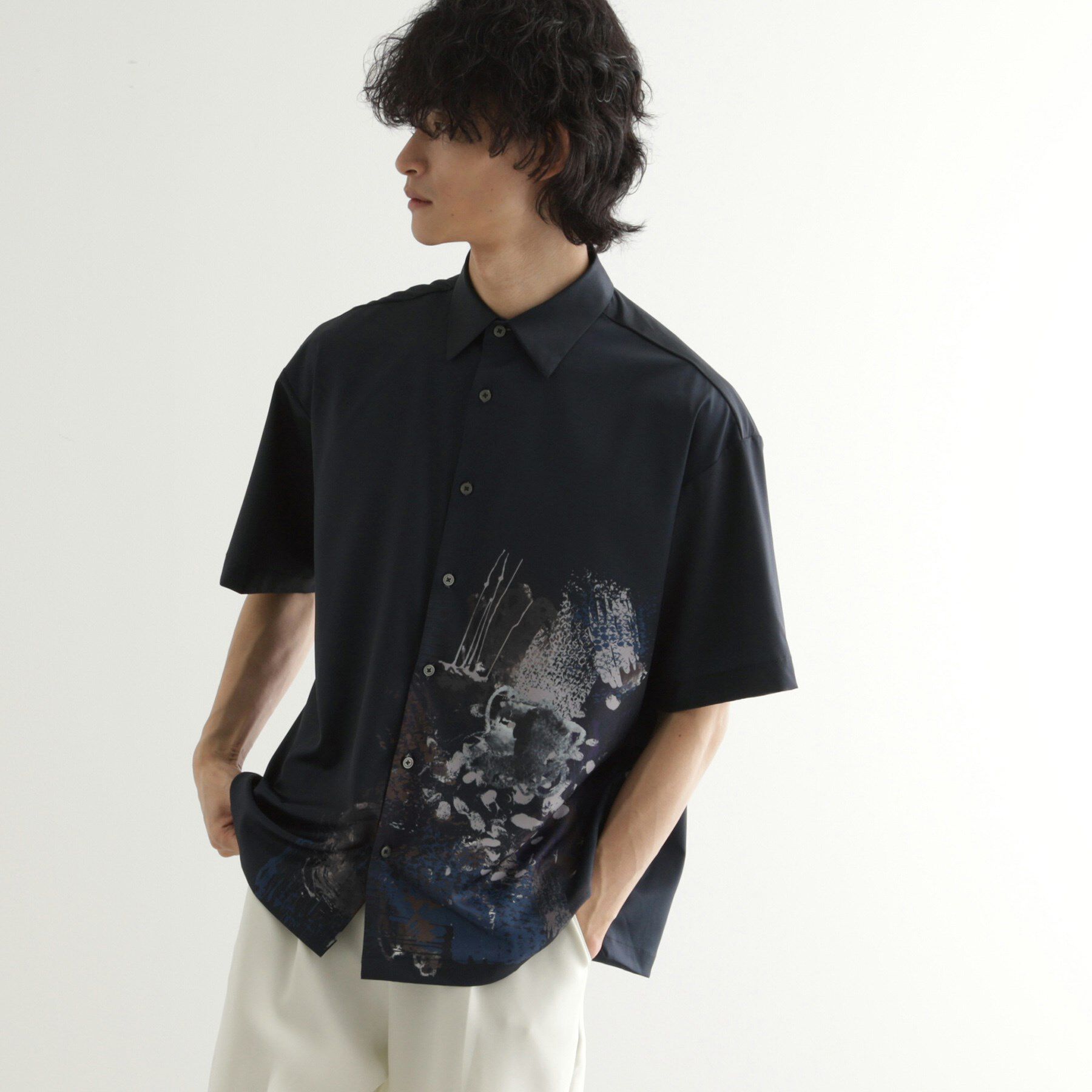 tk.TAKEO KIKUCHI「ペイント半袖シャツ」|シャツ・ブラウス|