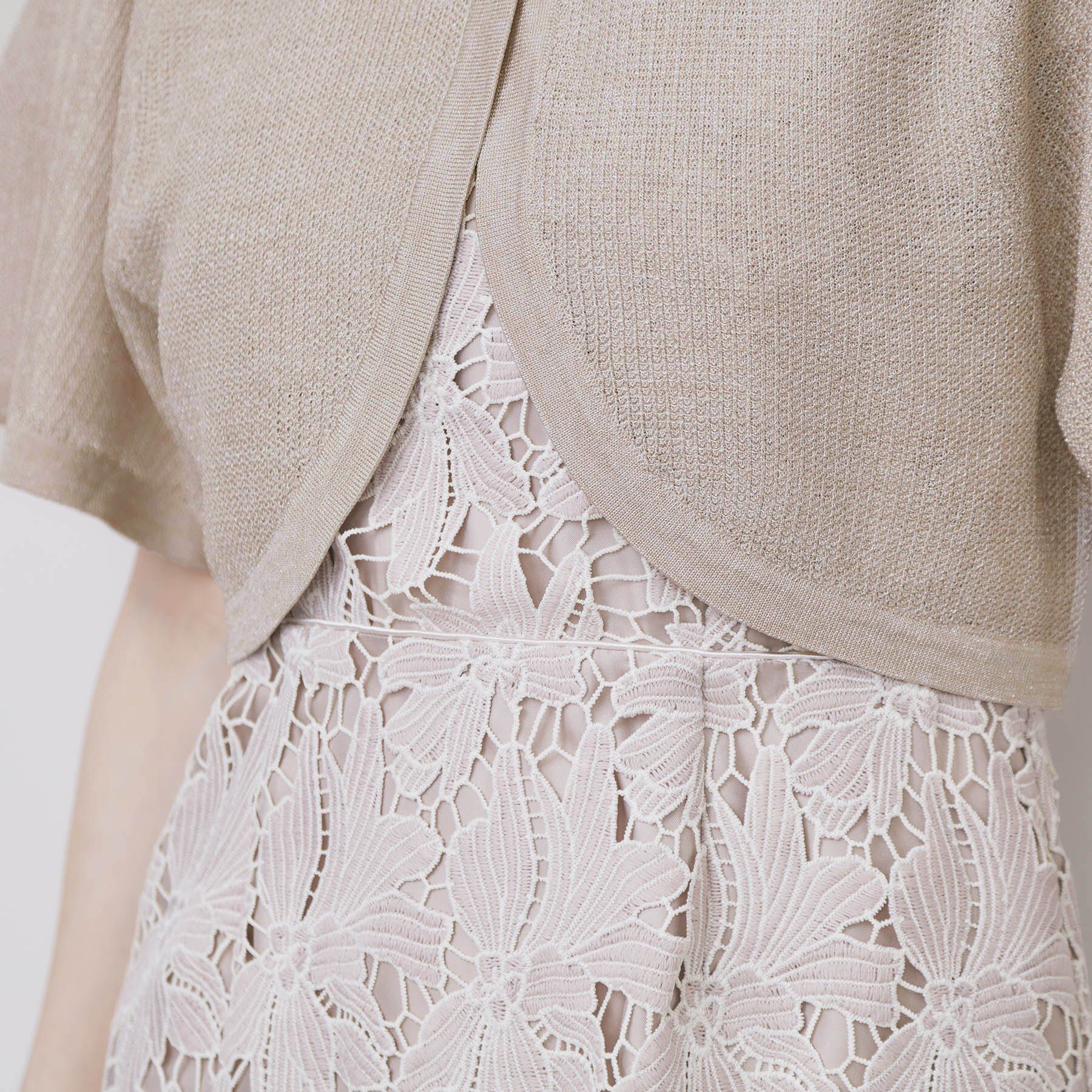 index「ビジュー釦ラメボレロカーディガン【洗濯機OK/抗ピル】」|カーディガン|