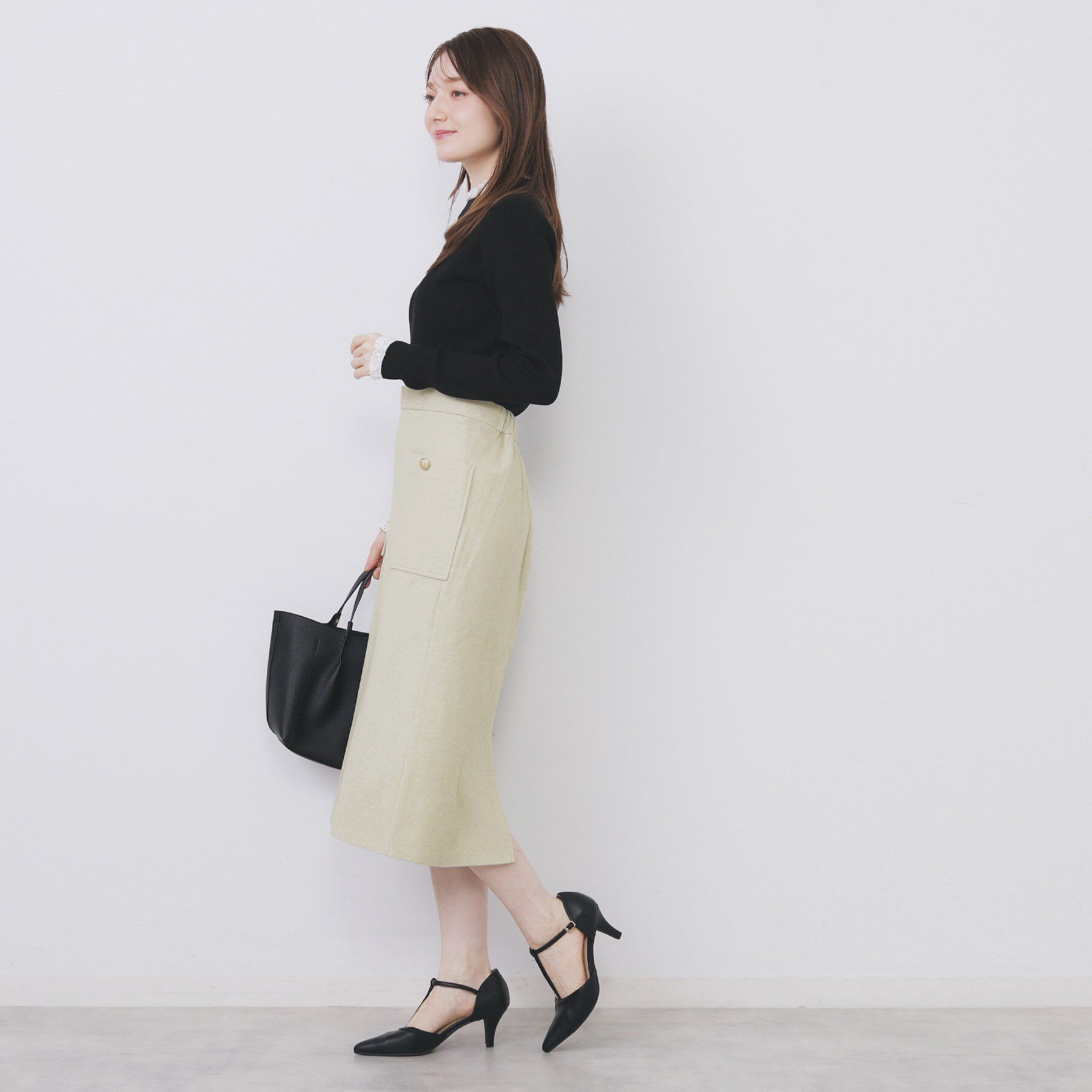 index「ストレッチナロータイトスカート【洗濯機OK/抗ピル】」|スカート|