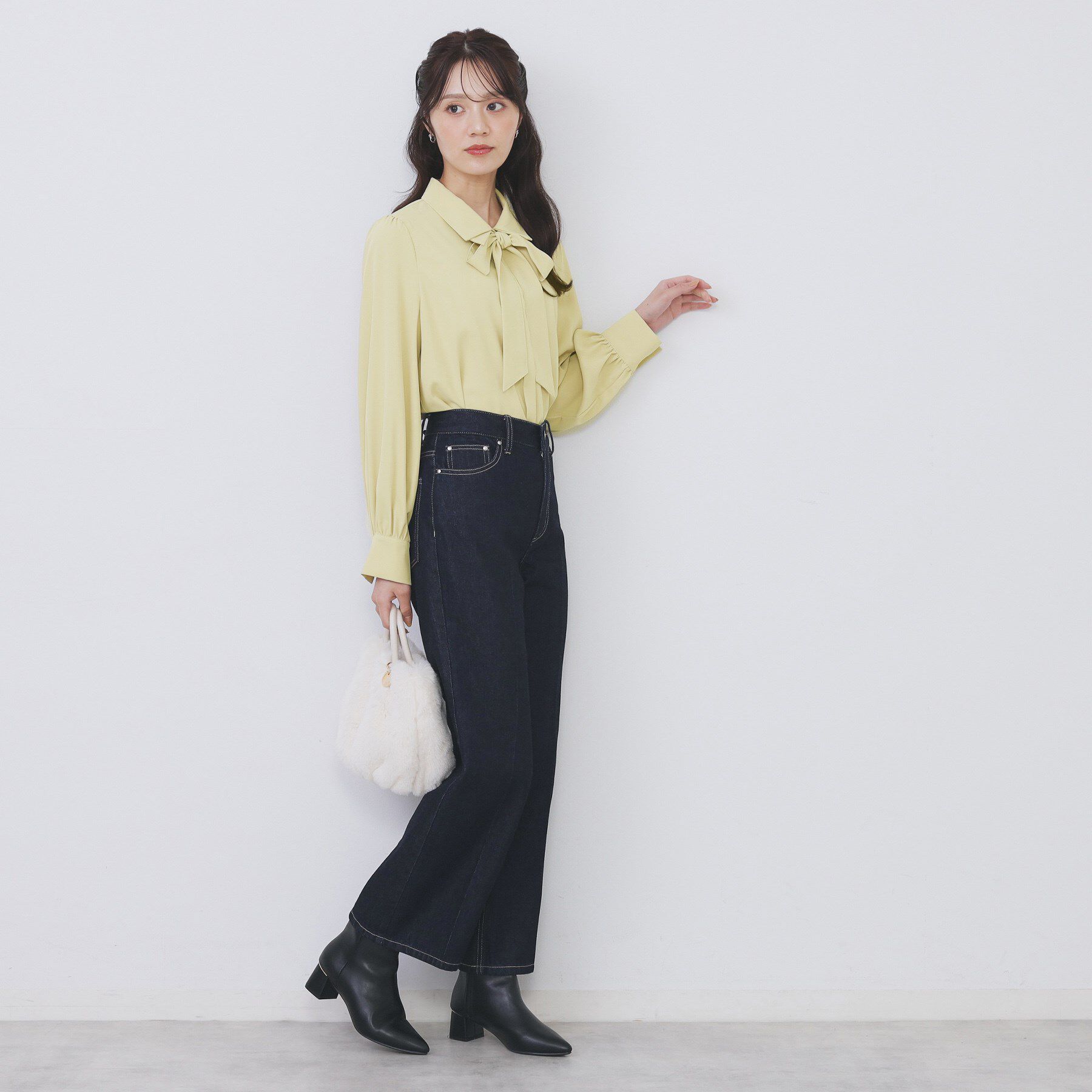 index「2枚衿ボウタイブラウス【洗濯機OK/防シワ/イージーアイロン】」|シャツ・ブラウス|