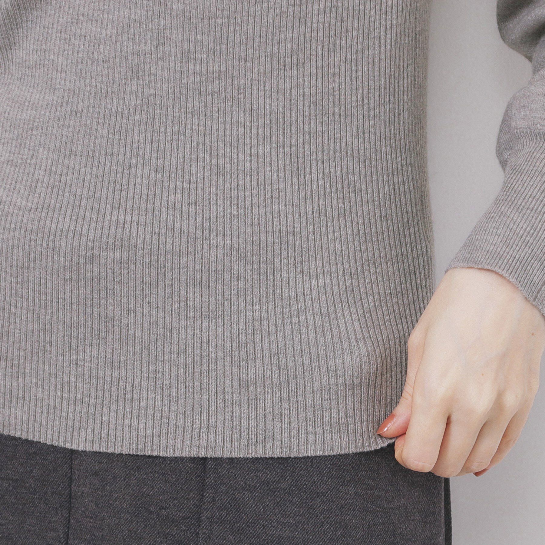 index「タートルネックタックパフスリーブニット【洗濯機OK】」|ニット・セーター|