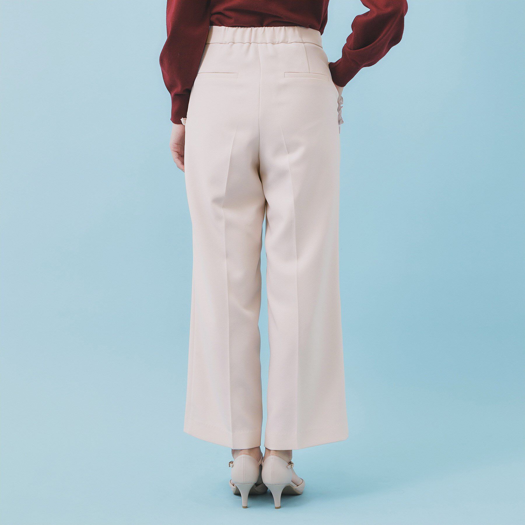 index「フリルポケットストレートパンツ【洗濯機OK/防シワ】」|その他|