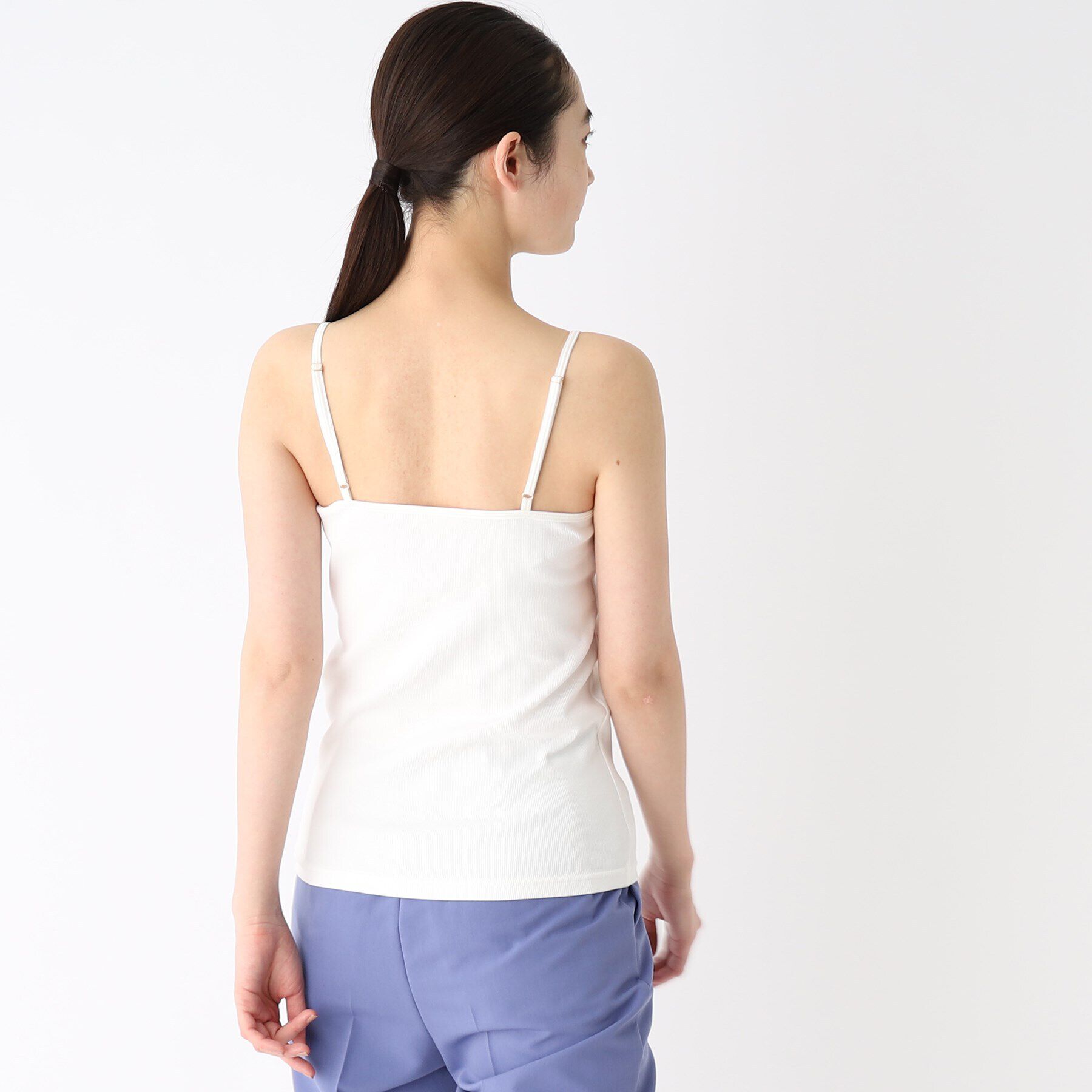 OPAQUE.CLIP「リブキャミソール【洗濯機洗い可】」|キャミソール|