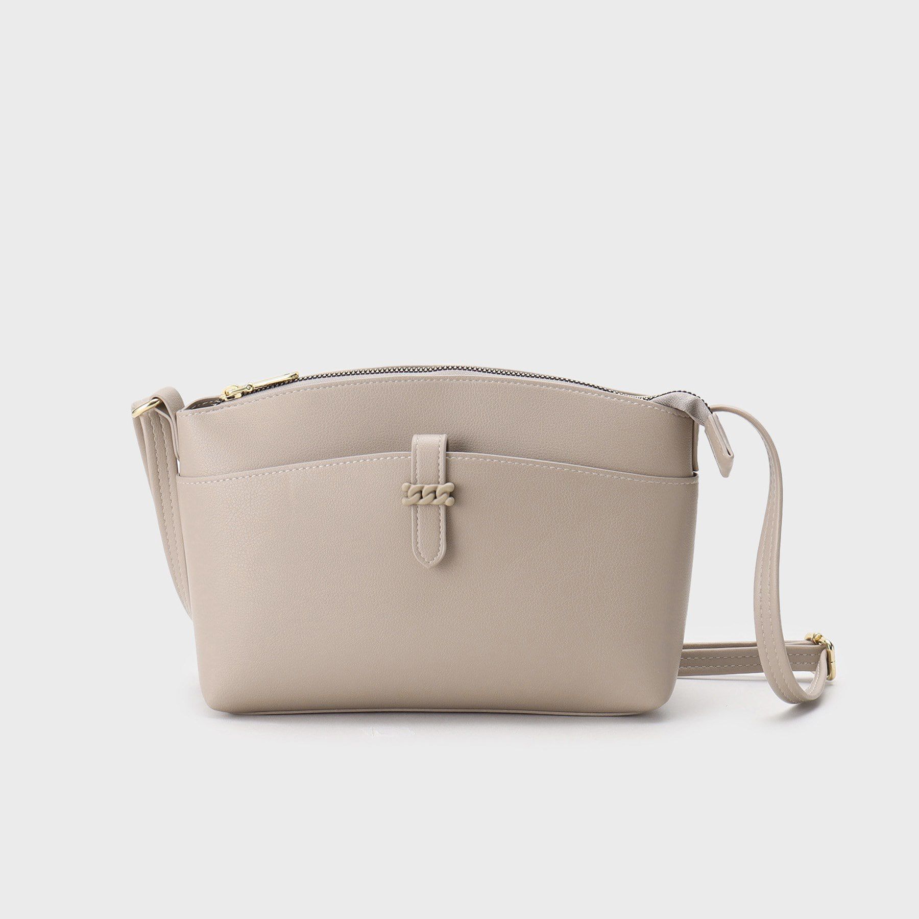 OPAQUE.CLIP「【長さ調整可能】フロントベルトポケットミニショルダー」|ショルダー・メッセンジャー|ベージュ(052)