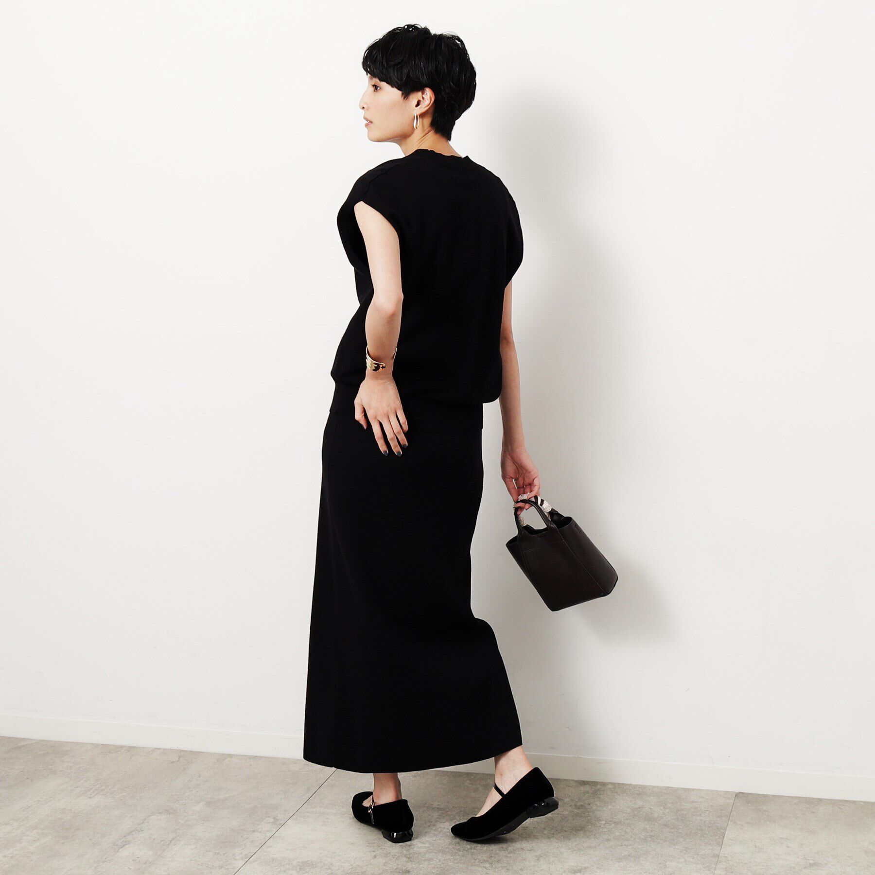 OPAQUE.CLIP「Vネックニットベスト/セットアップ対応【洗濯機洗い可】」|ベスト・ジレ|