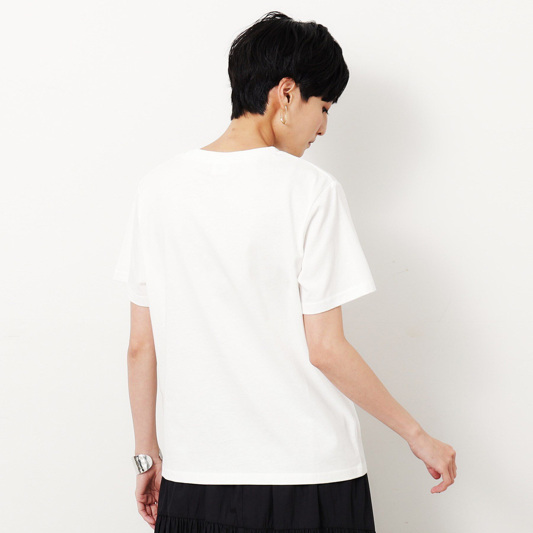 OPAQUE.CLIP「ロゴプリントTシャツ【洗濯機洗い可】」|Tシャツ・カットソー|