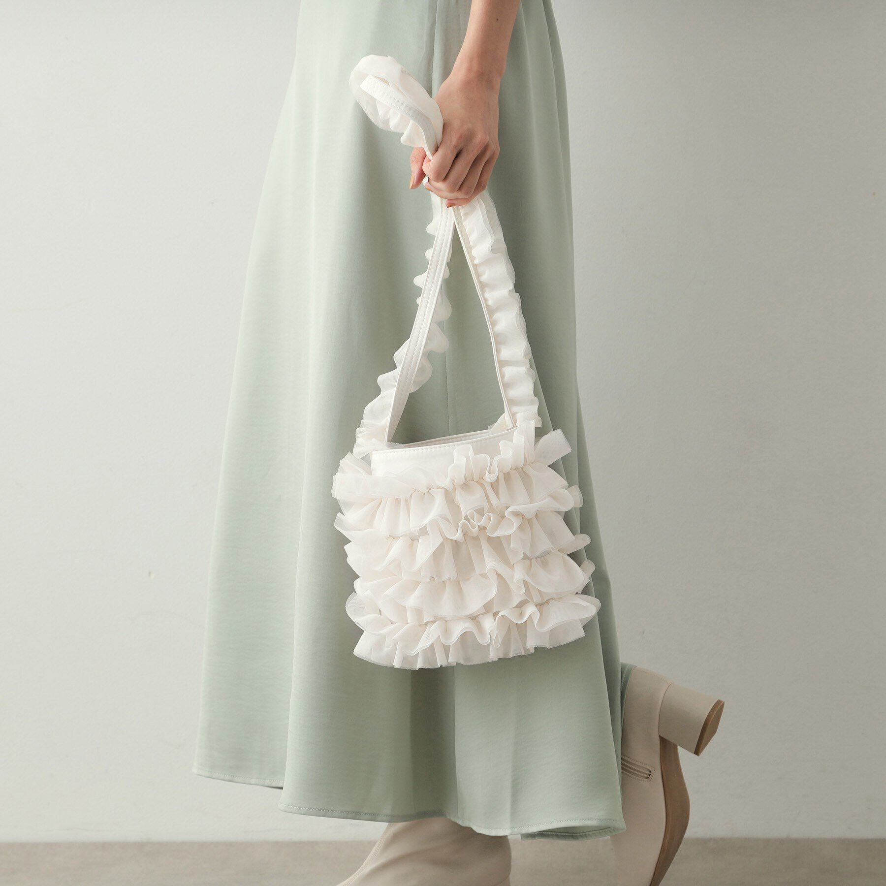 OPAQUE.CLIP「チュールフリルミニショルダーバッグ」|ショルダー・メッセンジャー|