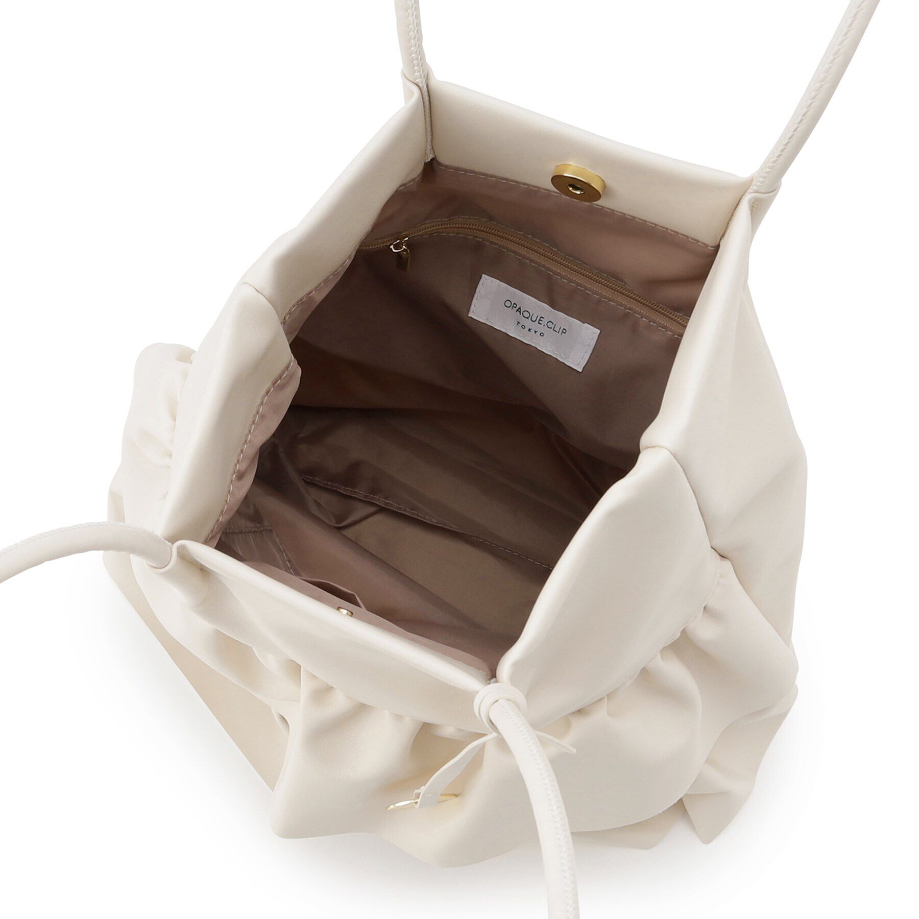 OPAQUE.CLIP「【A4サイズ対応】合皮ティアードフリルトートバッグ」|トートバッグ|