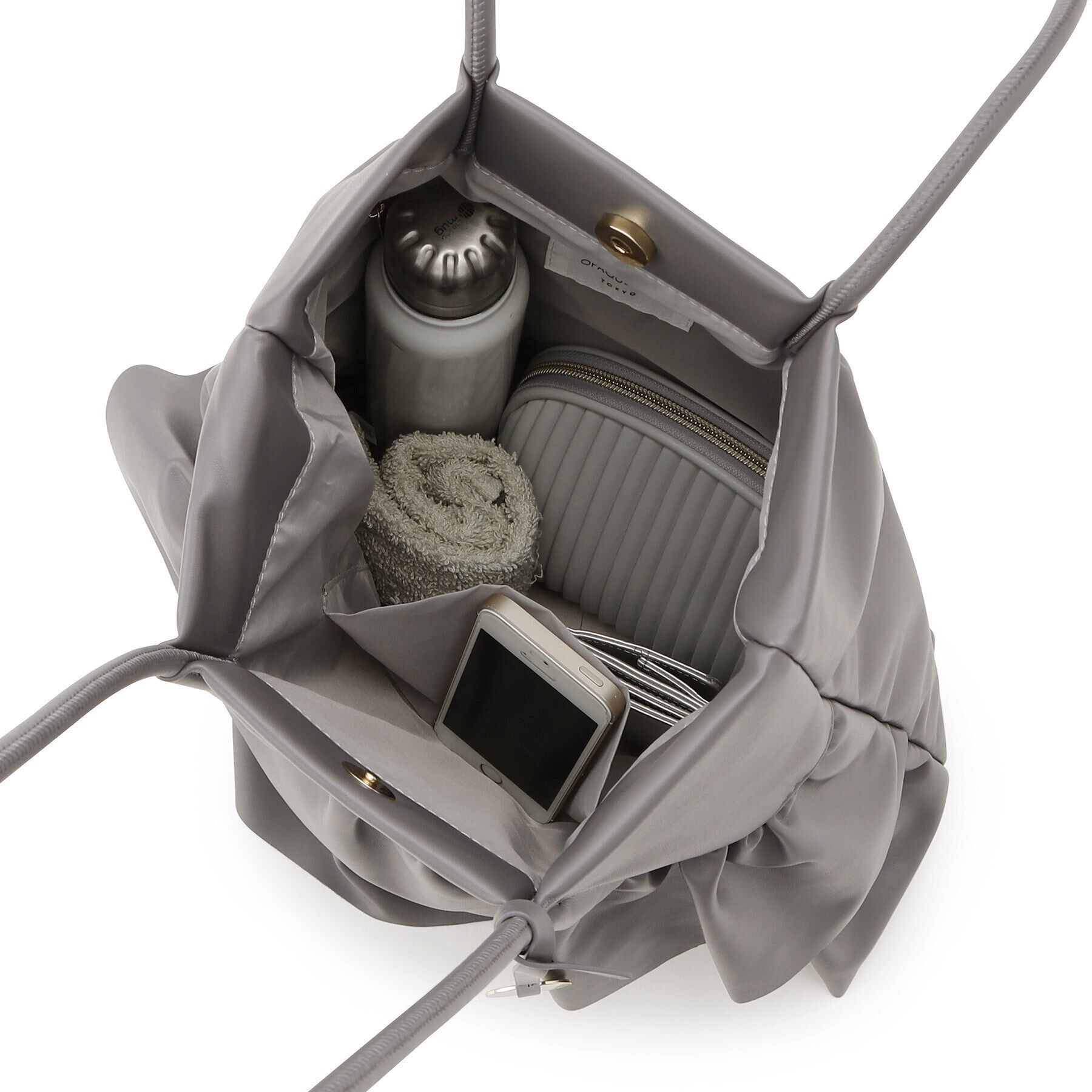 OPAQUE.CLIP「【A4サイズ対応】合皮ティアードフリルトートバッグ」|トートバッグ|