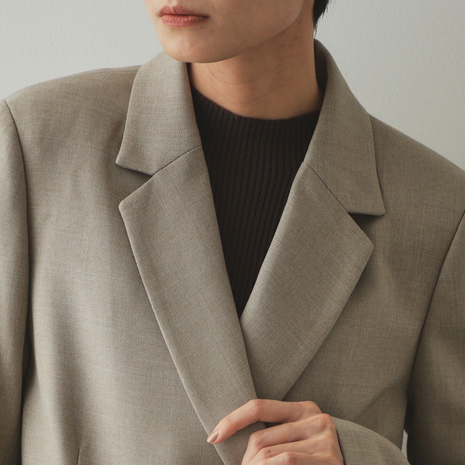 OPAQUE.CLIP「金ボタンダブルテーラードジャケット【洗える/ストレッチ/抗ピル】」|テーラードジャケット|