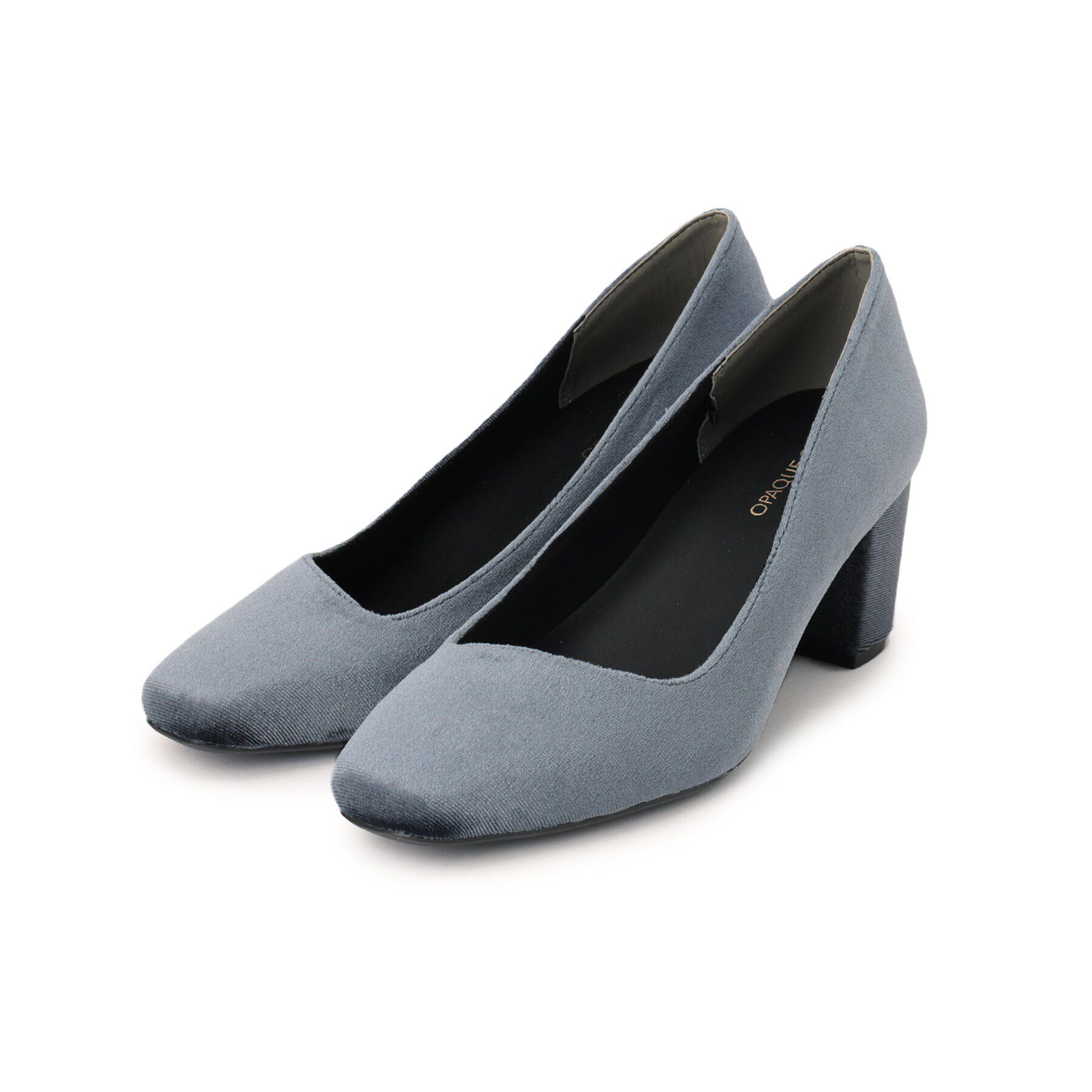 OPAQUE.CLIP「【大草直子さんコラボ】スクエアトゥパンプス」|パンプス|ブルーグレー(892