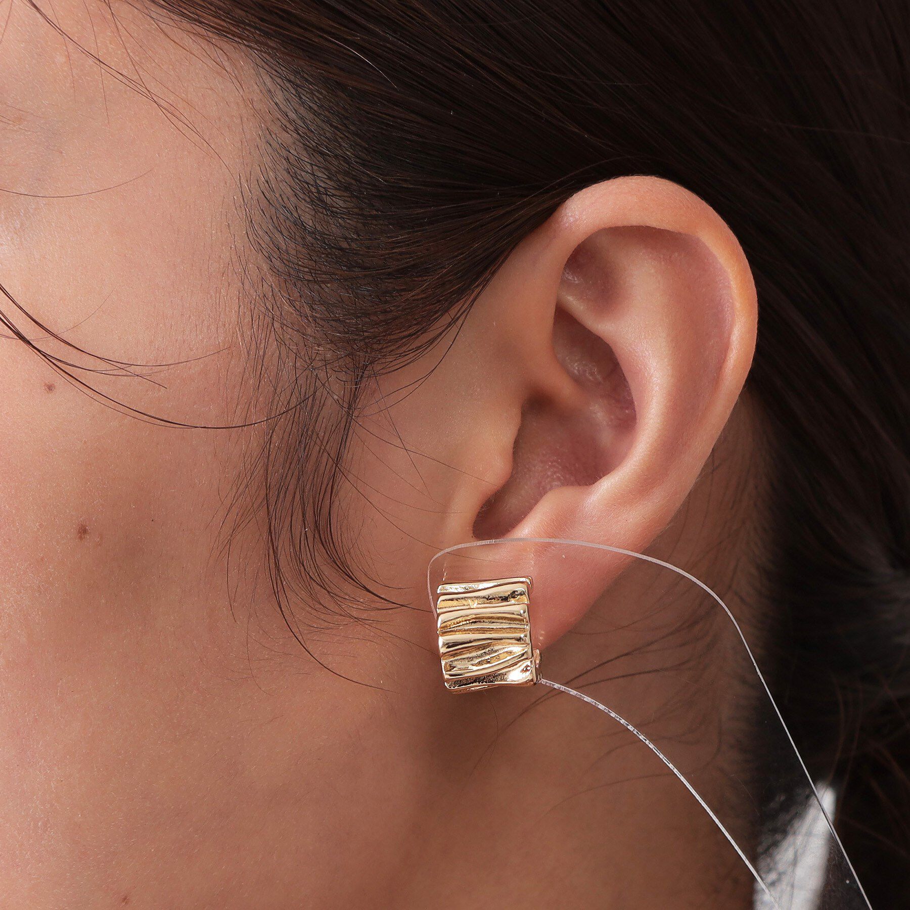 OPAQUE.CLIP「しわメタルピアス」|ピアス|