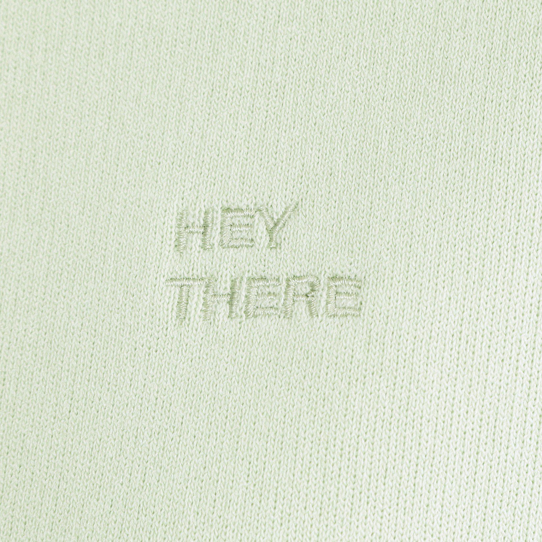 OPAQUE.CLIP「ハーフZIP刺繍ロゴニット【洗濯機OK】」|ニット・セーター|