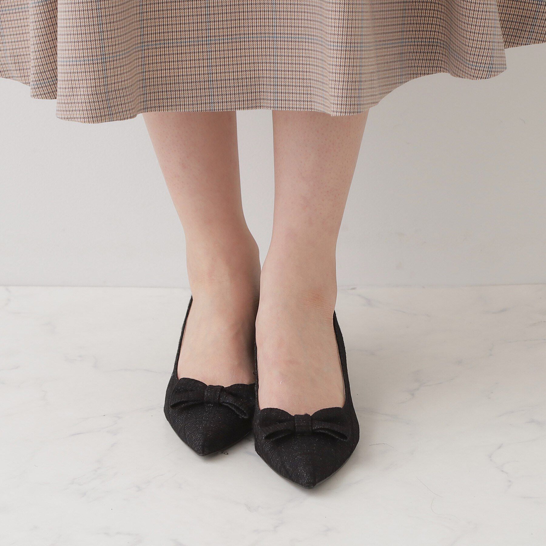 Couture broach「サイドカットリボンパンプス」|パンプス|